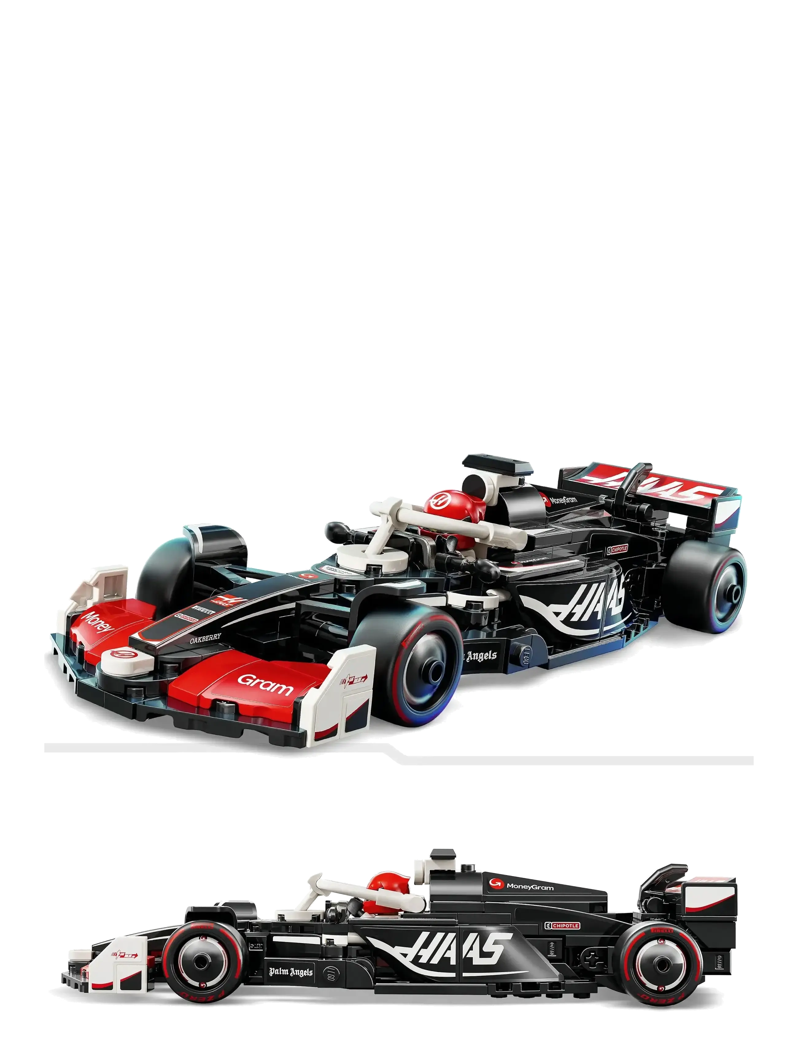 LEGO - Speed Champions MoneyGram Haas Team VF-24 Race Car Toy Vehicle 77250 - die niedrigsten preise - multi - 3