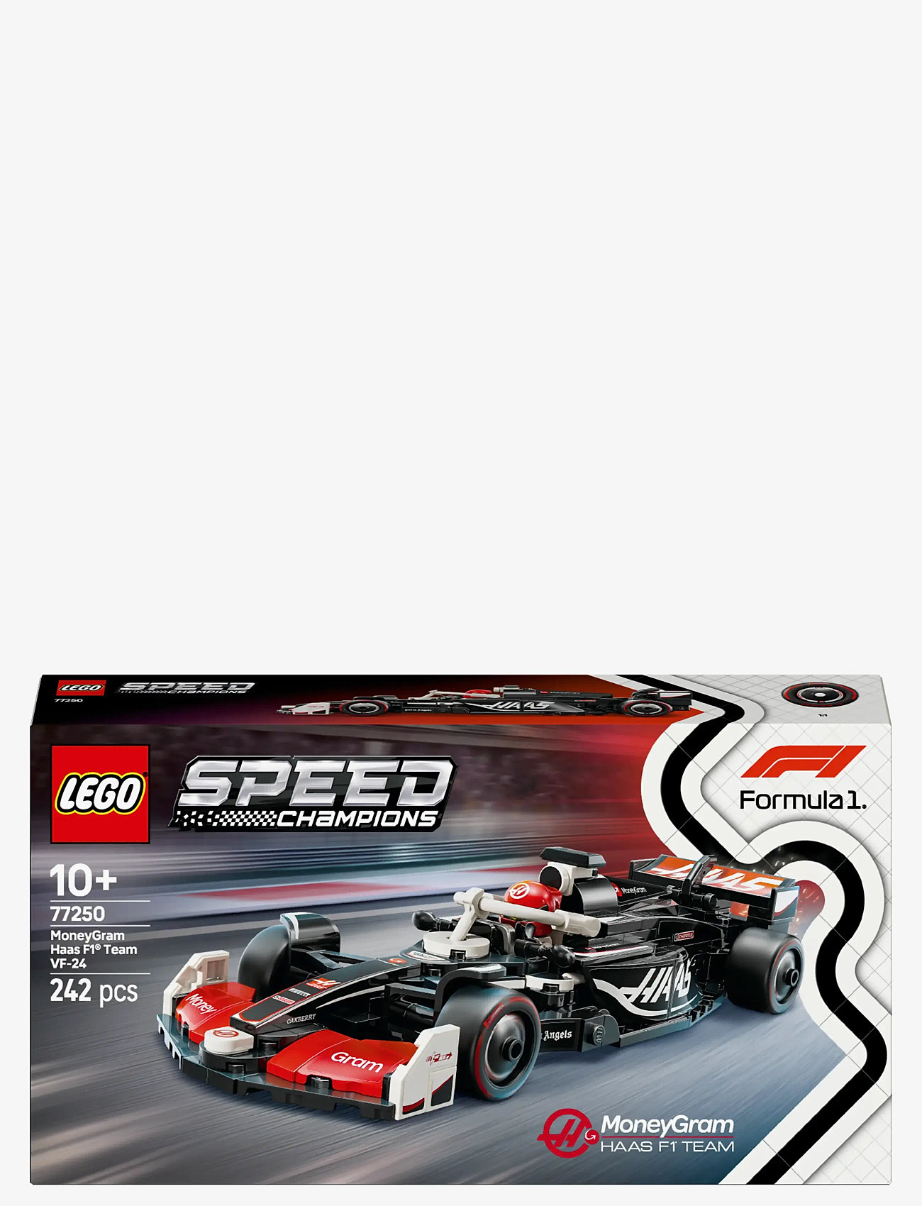 LEGO - Speed Champions MoneyGram Haas Team VF-24 Race Car Toy Vehicle 77250 - lego formula 1 - multi - 5