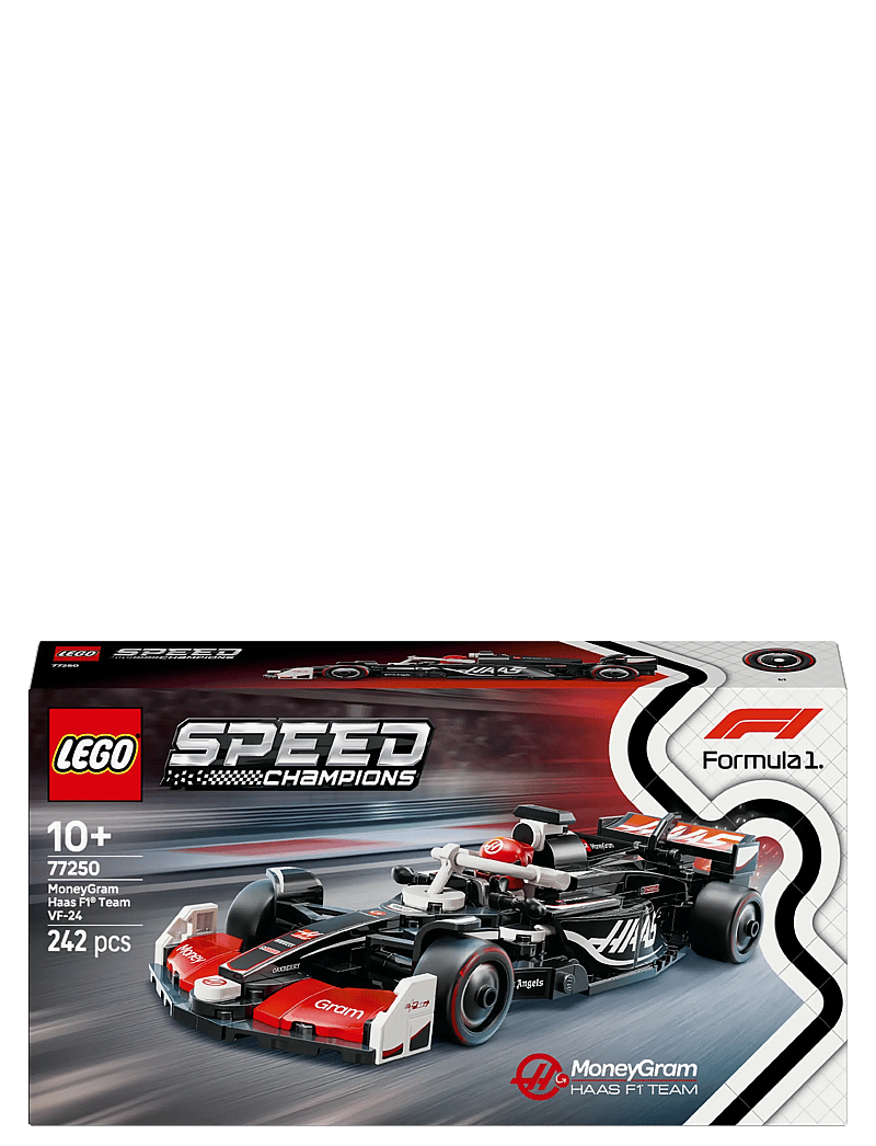 LEGO - Speed Champions MoneyGram Haas Team VF-24 Race Car Toy Vehicle 77250 - lego formula 1 - multi - 5