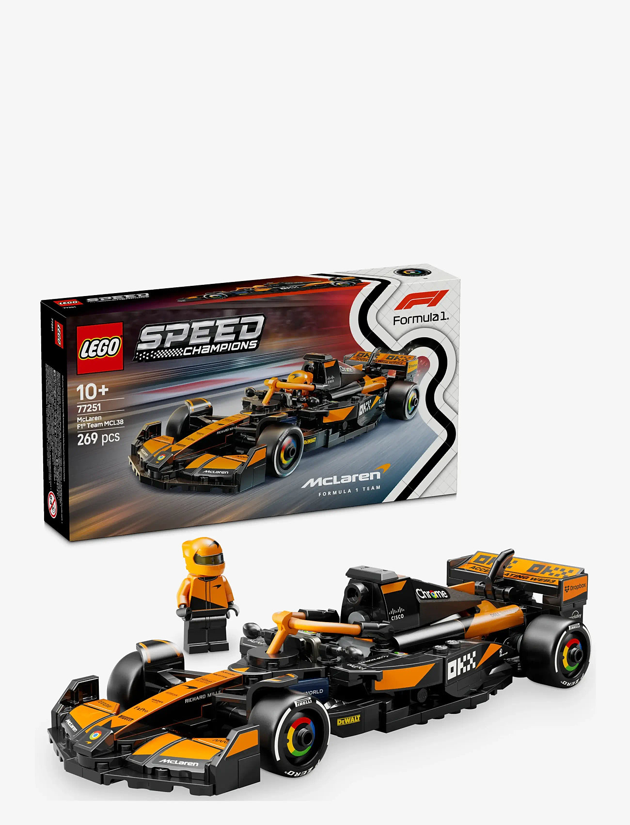 LEGO Speed Champions Mclaren Team Mcl38 Race Car Vehicle Set 77251  (LGO77251) LEGO® Speed Champions