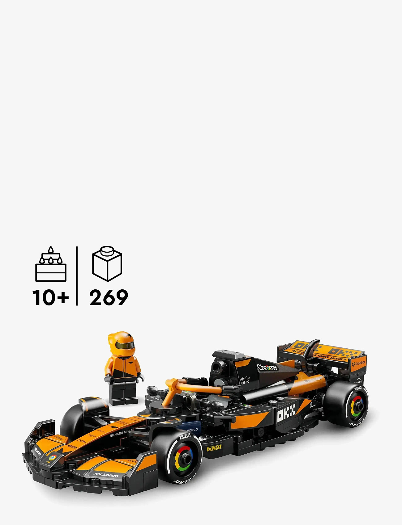 LEGO - Speed Champions McLaren Team MCL38 Race Car Vehicle Set 77251 - lego formula 1 - multi - 1