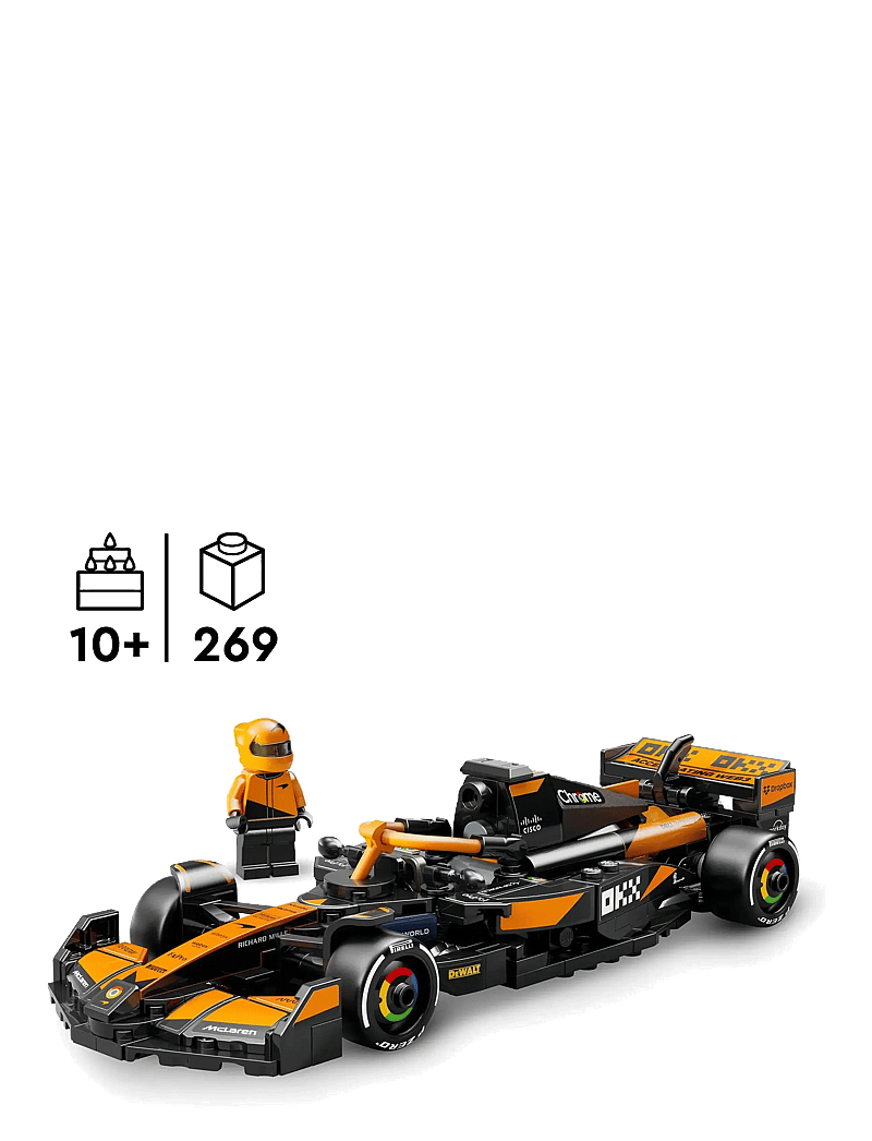 LEGO - Speed Champions McLaren Team MCL38 Race Car Vehicle Set 77251 - lego formula 1 - multi - 1