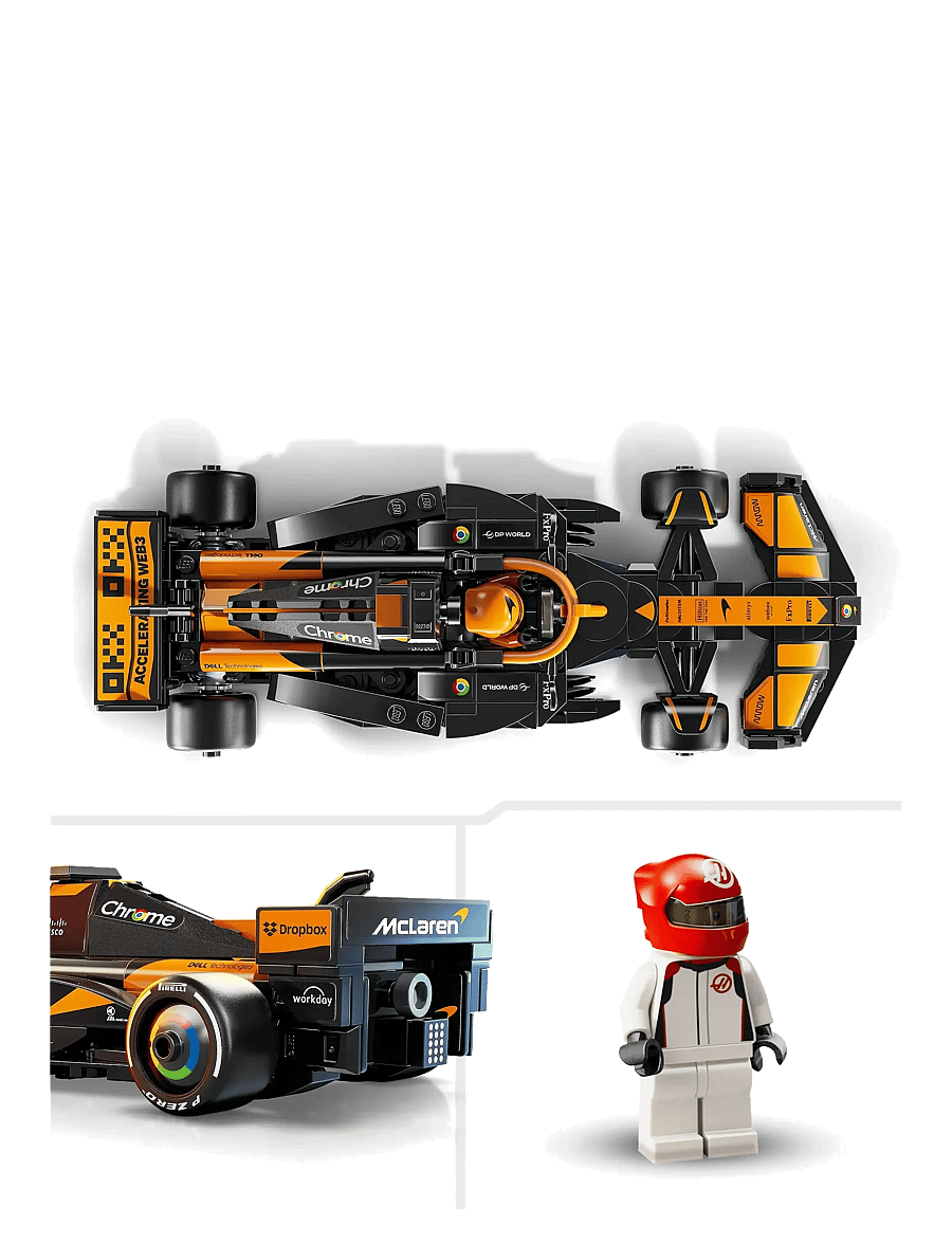 LEGO - Speed Champions McLaren Team MCL38 Race Car Vehicle Set 77251 - die niedrigsten preise - multi - 4