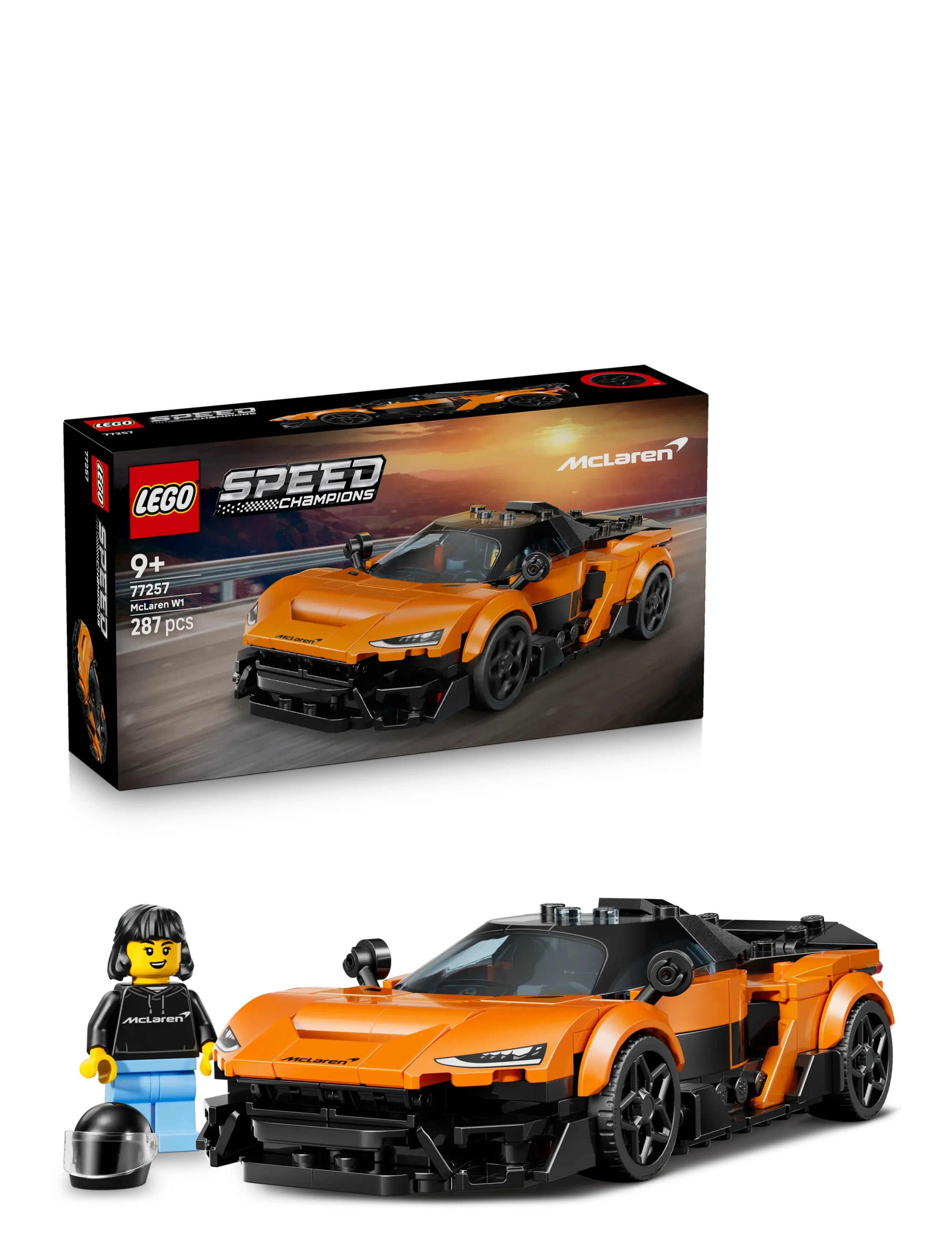 LEGO Mclaren W1 77257, One Size, Lego Spielzeug, Orange - speed Champions, Homeware