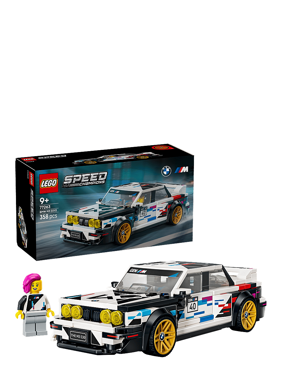 LEGO - Speed Champions BMW M3 (E30) Toy Car Kit 77263 - lego speed champions - multi - 0
