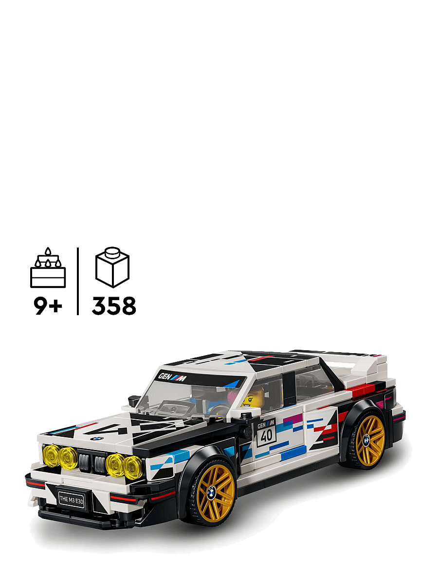 LEGO - Speed Champions BMW M3 (E30) Toy Car Kit 77263 - lego speed champions - multi - 1
