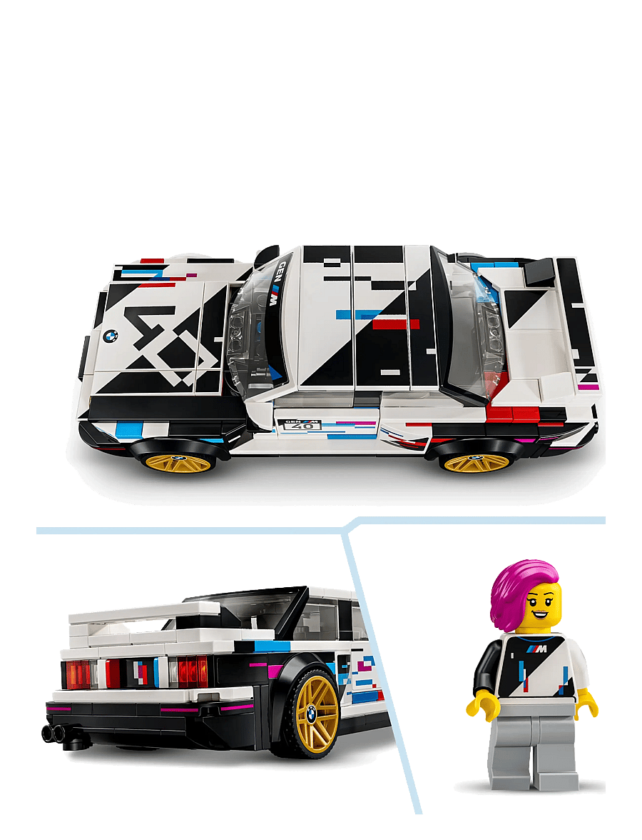 LEGO - Speed Champions BMW M3 (E30) Toy Car Kit 77263 - lego speed champions - multi - 4