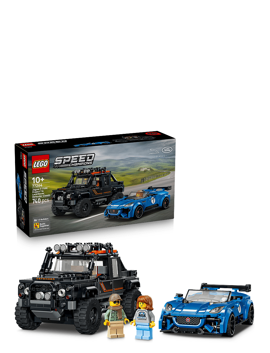 LEGO - Speed Champions Jaguar Project 7 & Land Rover Defender 77264 - lego speed champions - multi - 0