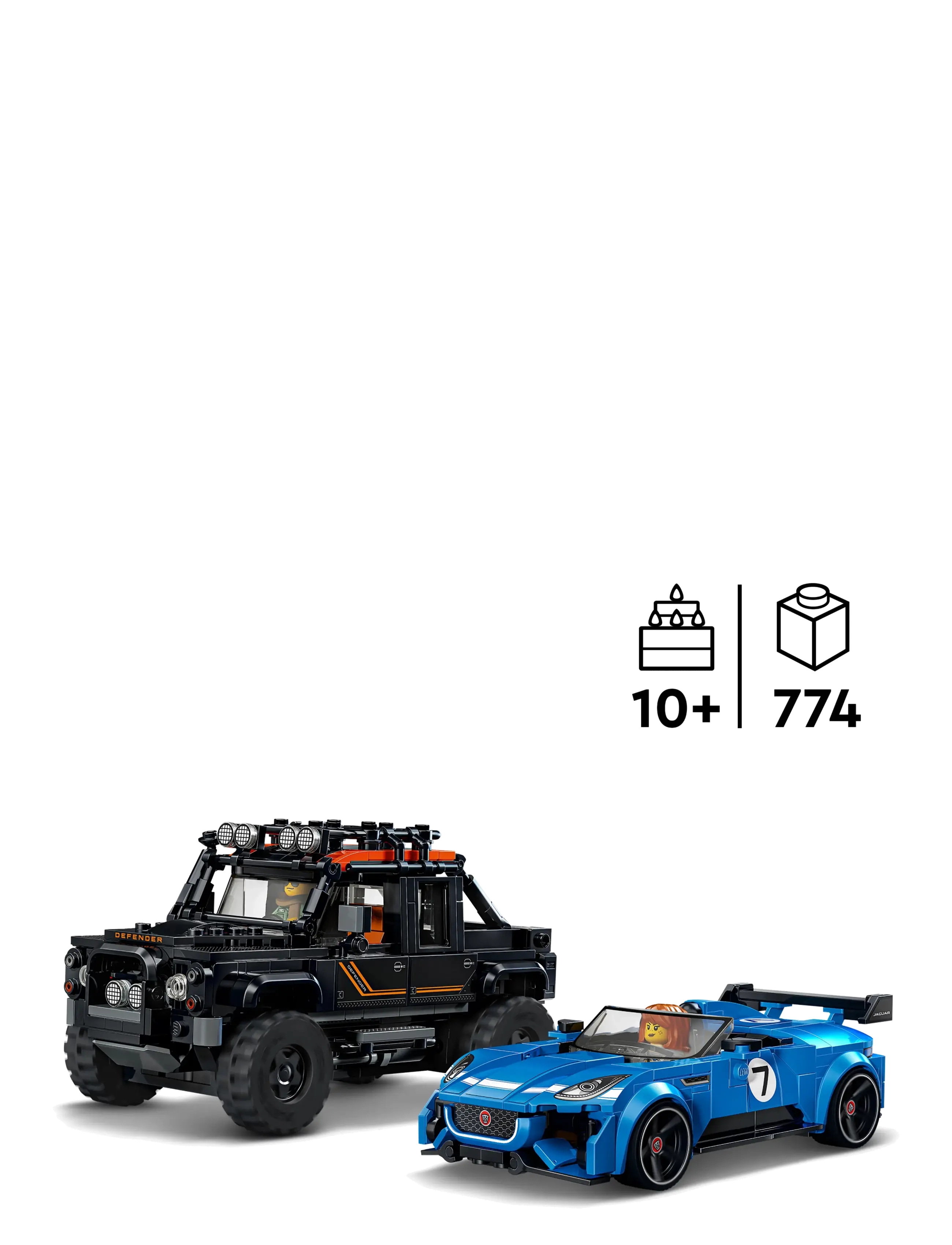 LEGO - Jaguar Project 7 og Land Rover Defender 77264 - lego speed champions - multi - 1