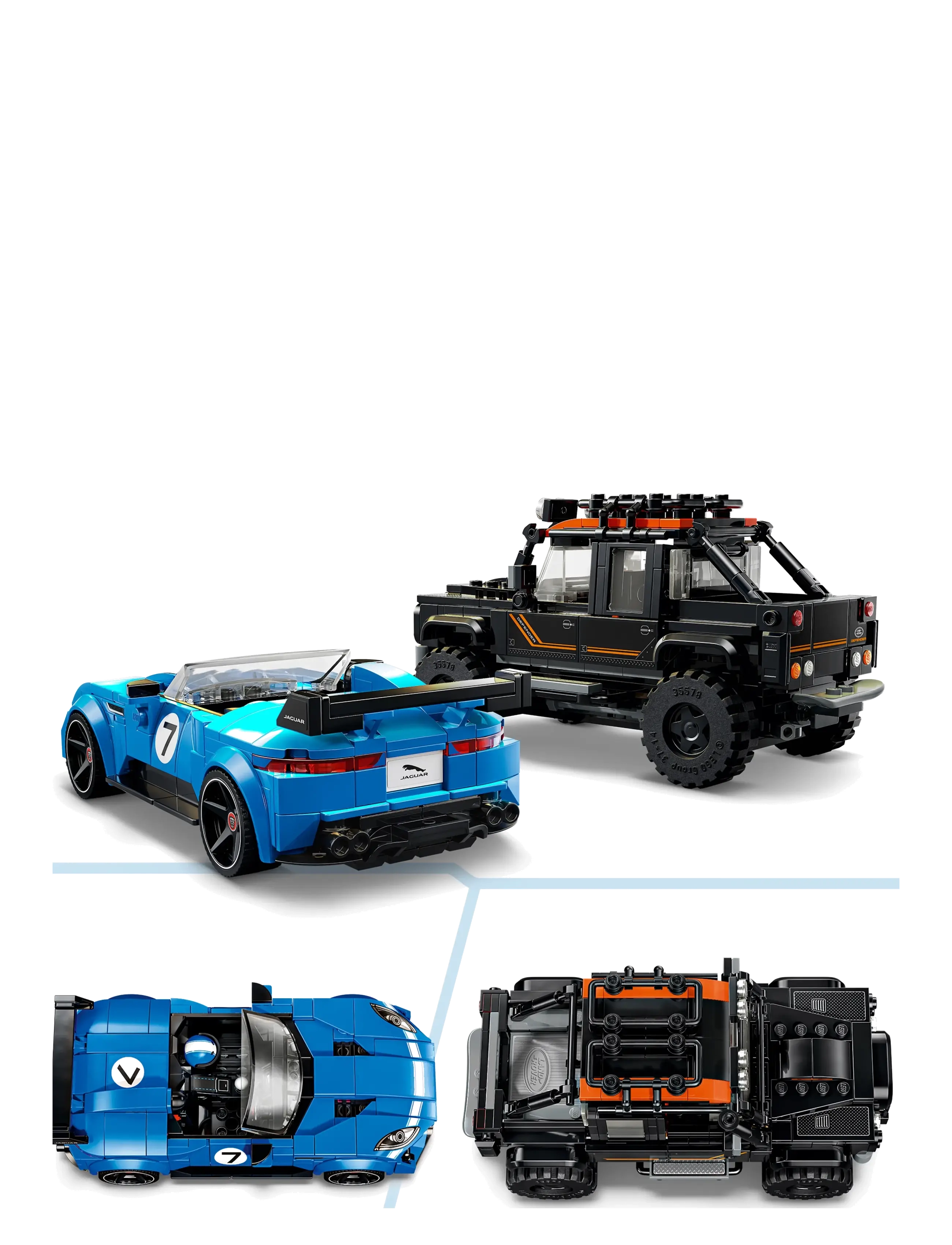 LEGO - Jaguar Project 7 og Land Rover Defender 77264 - lego speed champions - multi - 4