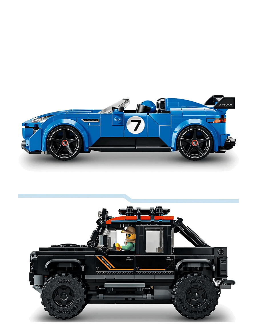LEGO - Speed Champions Jaguar Project 7 & Land Rover Defender 77264 - lego speed champions - multi - 5