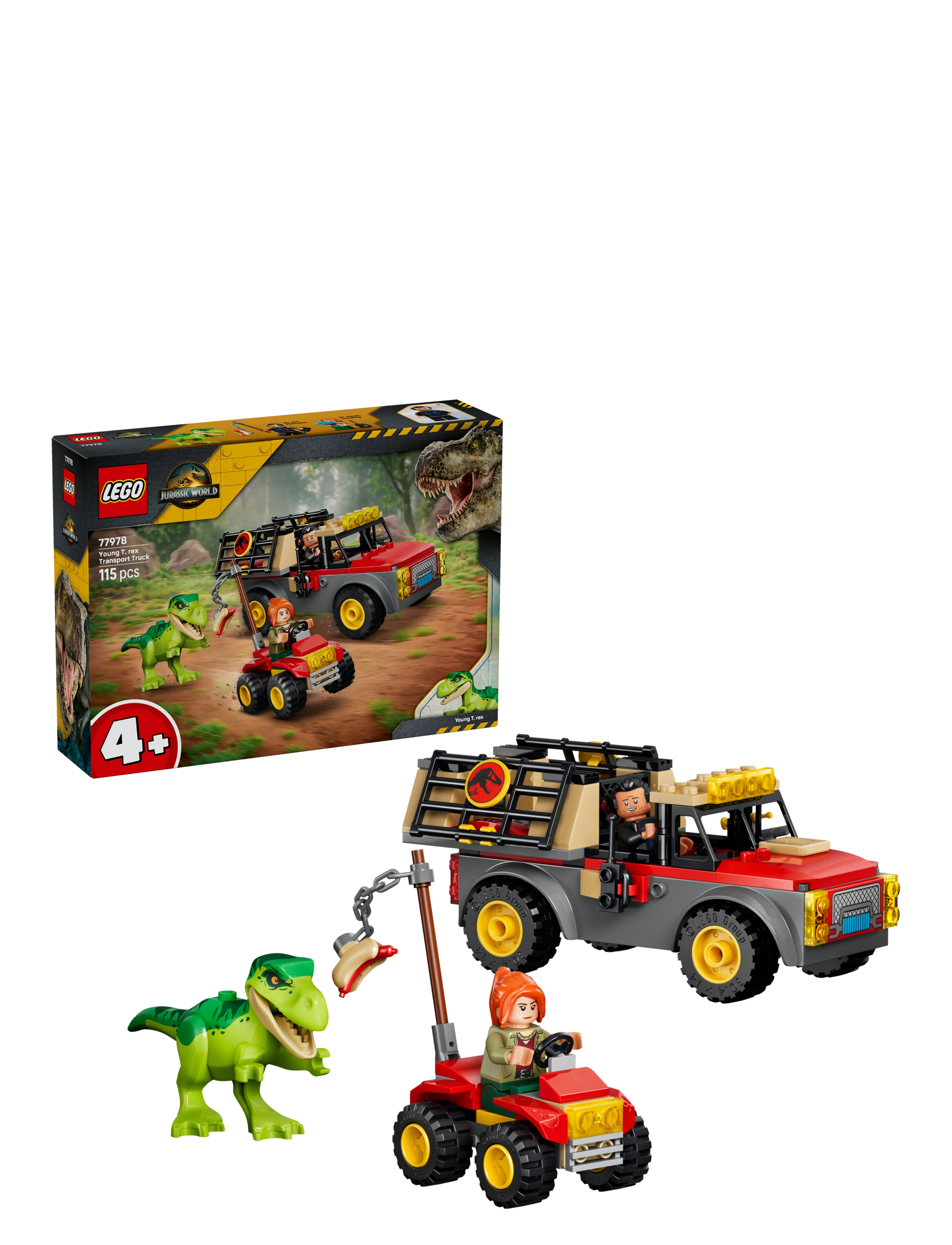 LEGO Ung T. Rex-Transportvogn 77978, One Size, Lego Spielzeug, Mehrfarbig/gemustert - duplo, Kinder