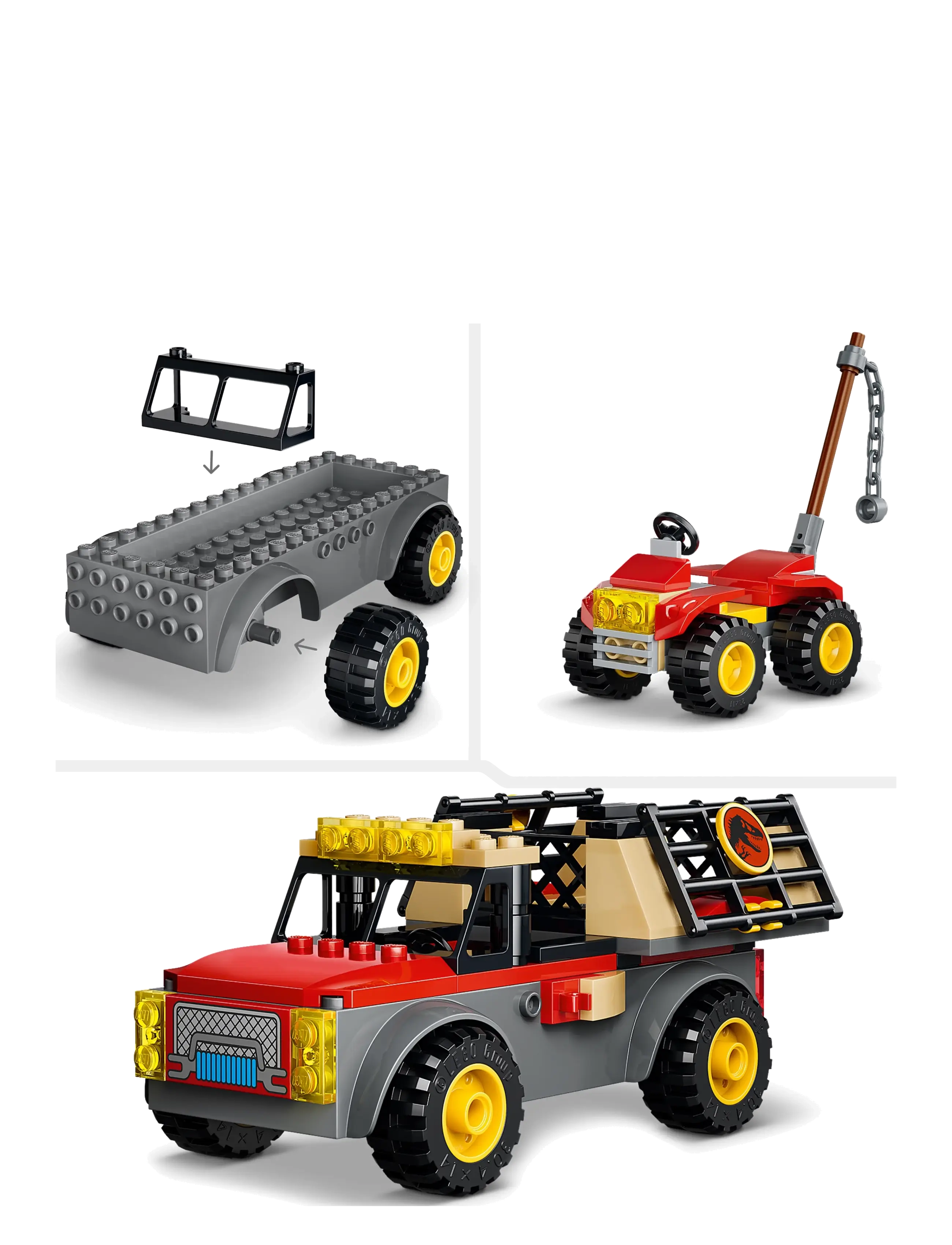 LEGO - Ung T. rex-transportvogn 77978 - lego jurassic world™ - multi - 4
