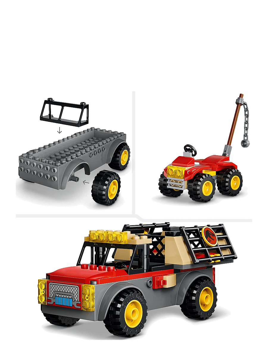 LEGO - Jurassic World Young T. rex Transport Truck Toy 77978 - lego jurassic world™ - multi - 4