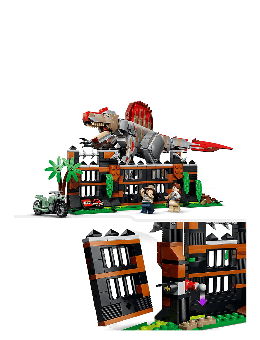 LEGO - Jurassic World Spinosaurus Dinosaur Escape Toy 77982 - lego jurassic world™ - multi - 3