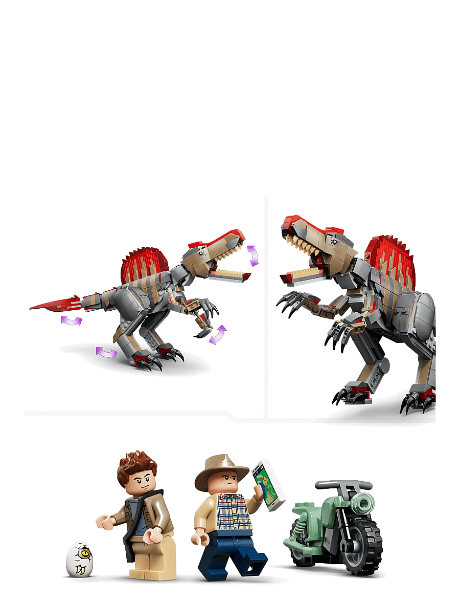 LEGO - Jurassic World Spinosaurus Dinosaur Escape Toy 77982 - lego jurassic world™ - multi - 4