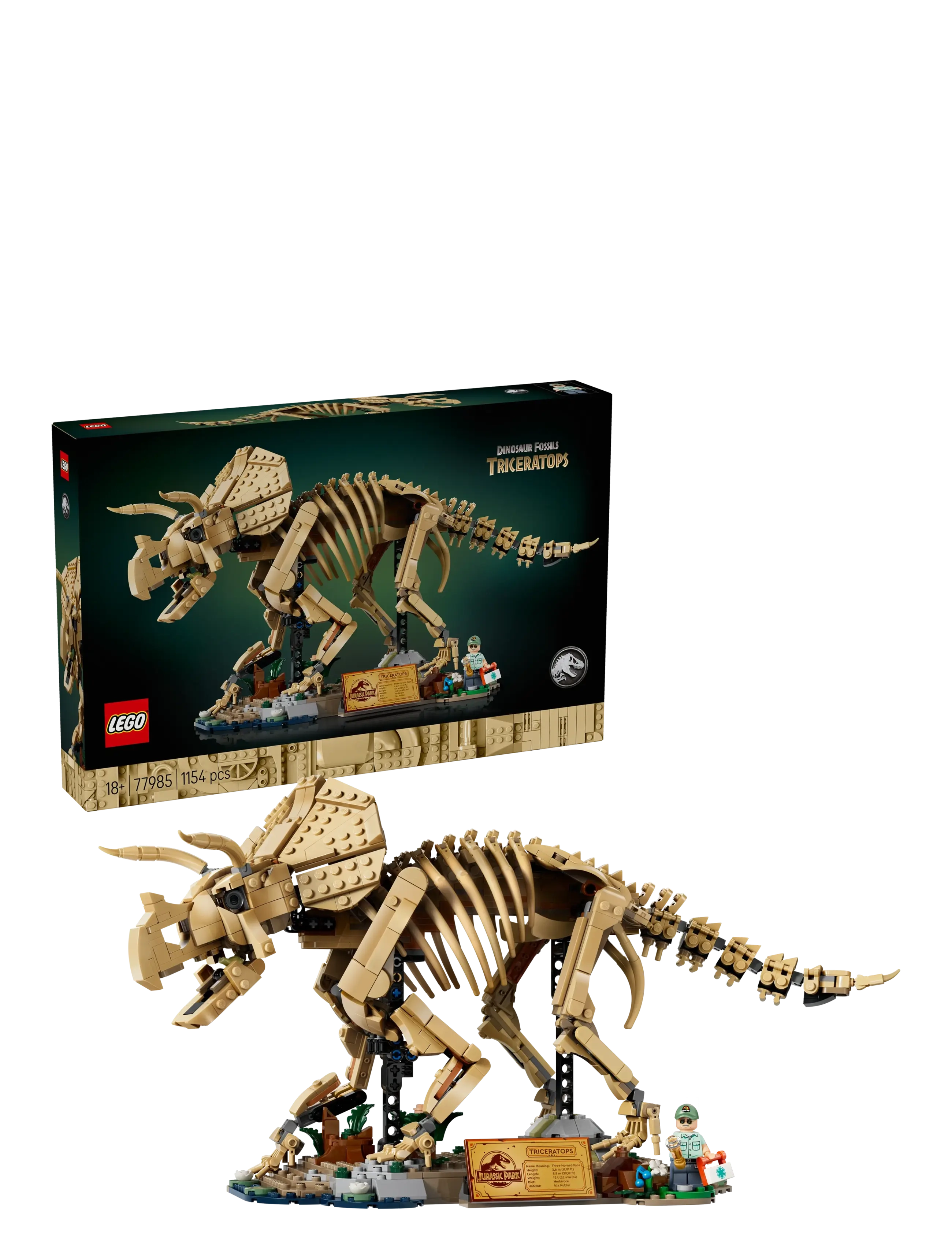 LEGO Jurassic World Dinosaur Fossils: Triceratops 77985 - Kinder - MULTI / beige