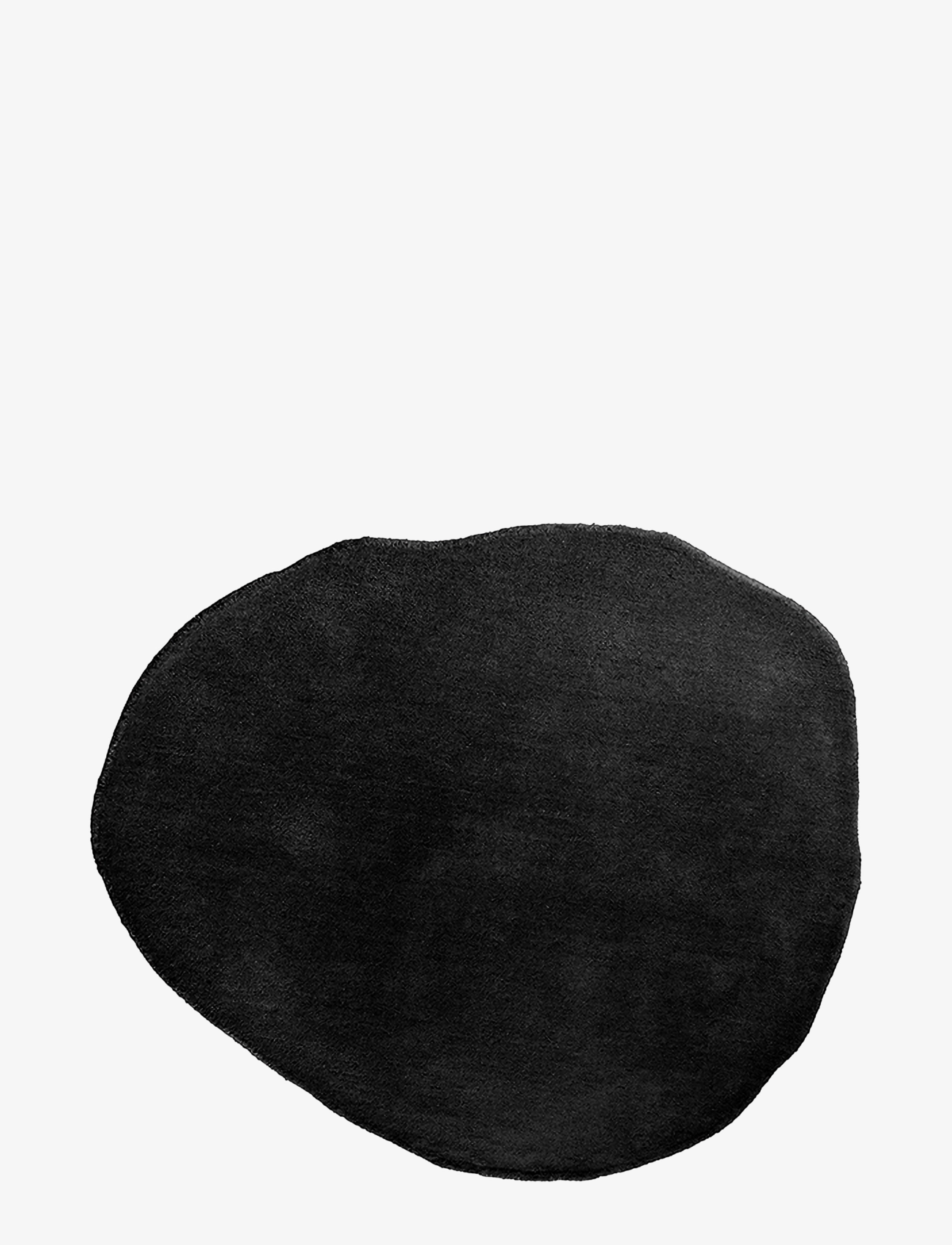 Carpet Organic Round medium wool black