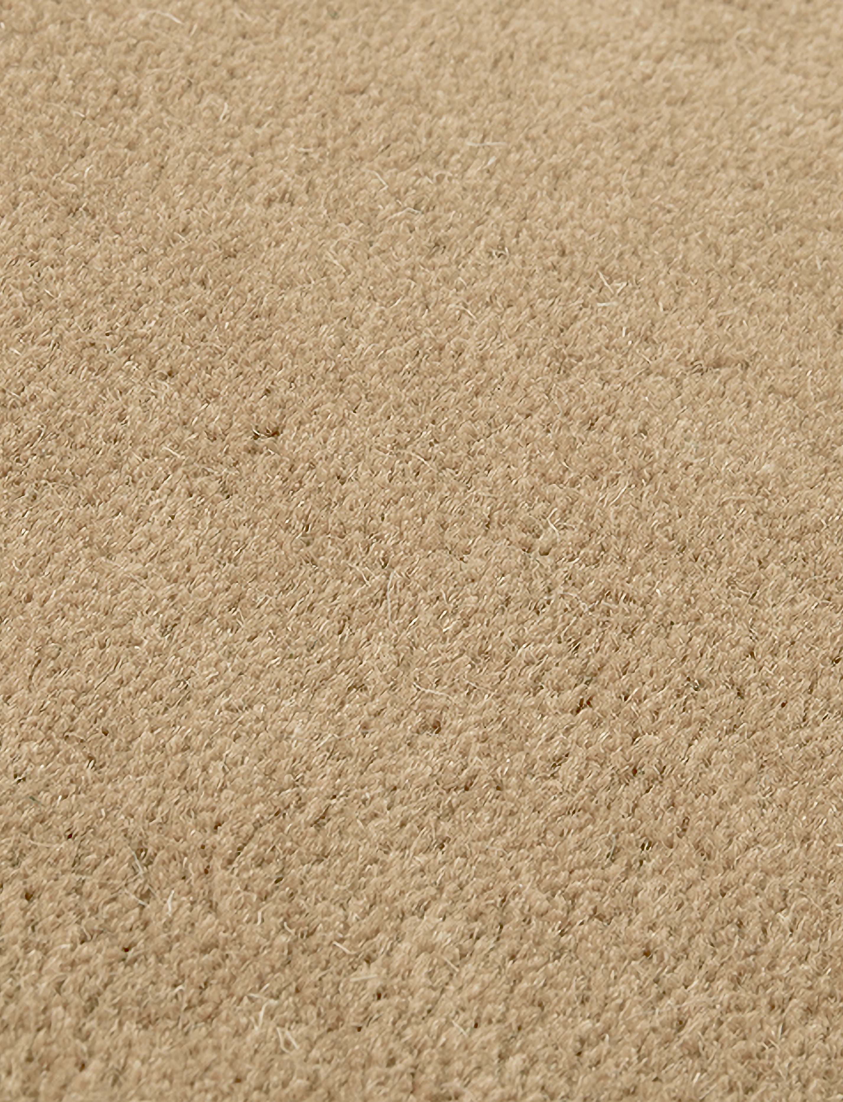 Leitmotiv - Carpet Organic Diamond medium wool sand brown - brown - 1