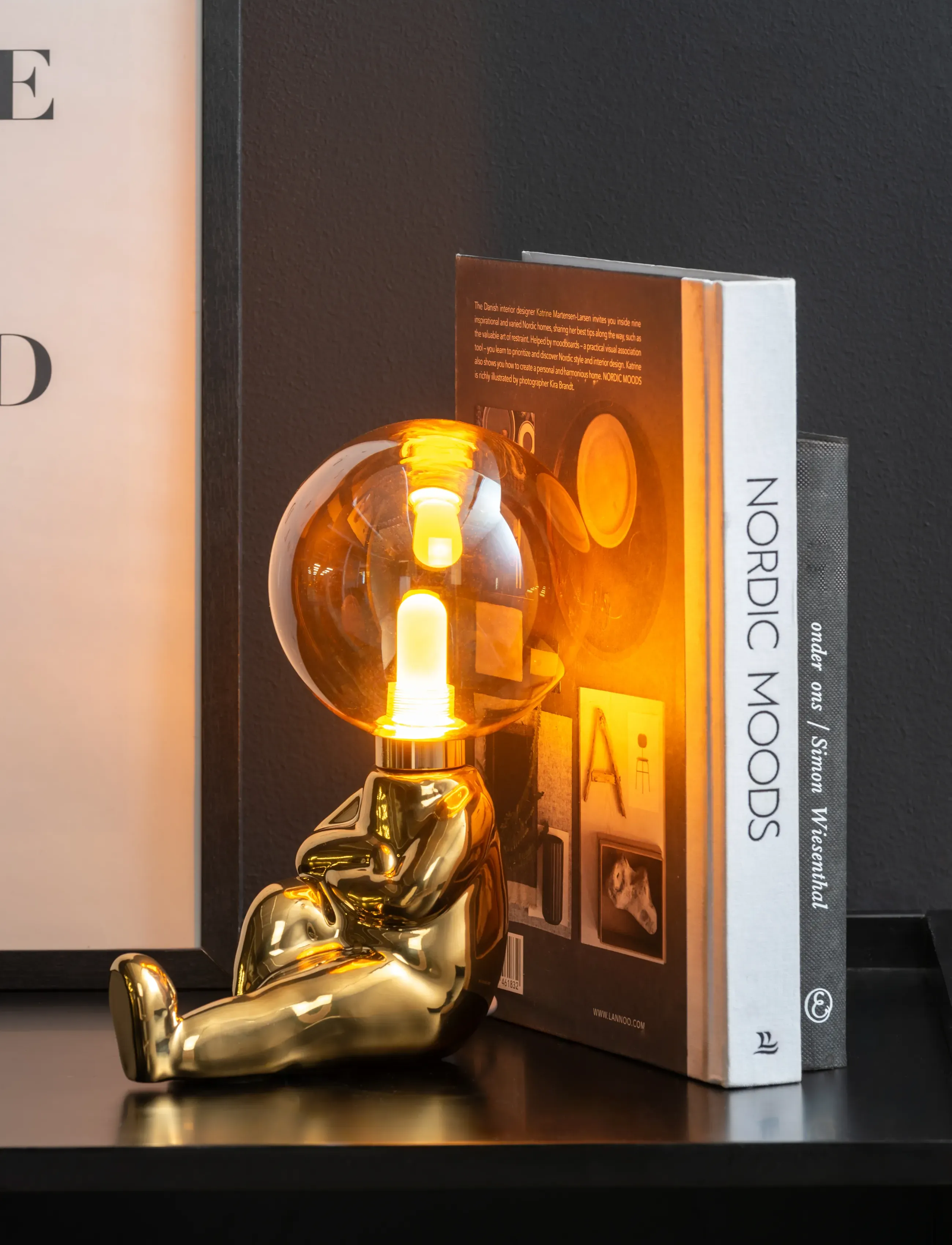 Leitmotiv Table Lamp Joey Led, H22.5 cm, Gold, Belysning > Bordlamper, Børn