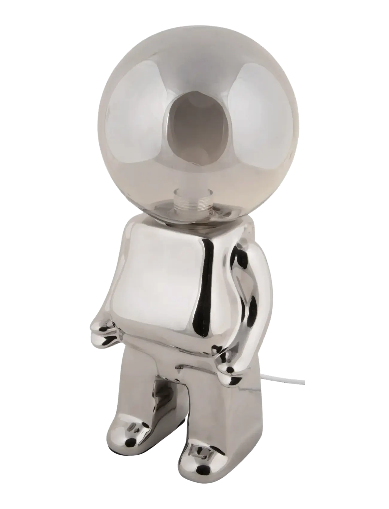 Leitmotiv Table Lamp Ross LED - Back to school - CHROME PLATED / silver