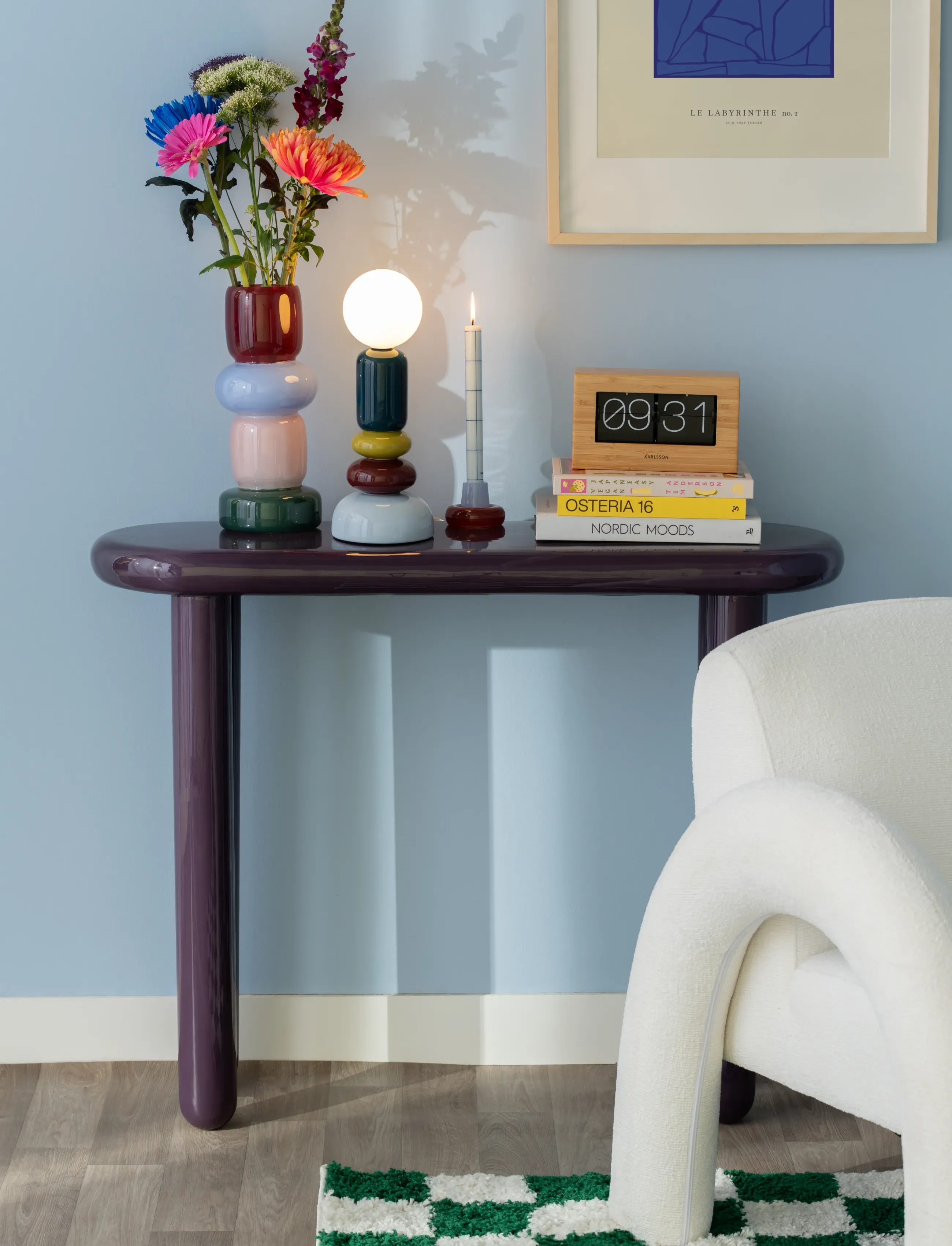 Leitmotiv - Table lamp Burano large multi colou - schreibtisch- & tischlampen - multicolor - 2