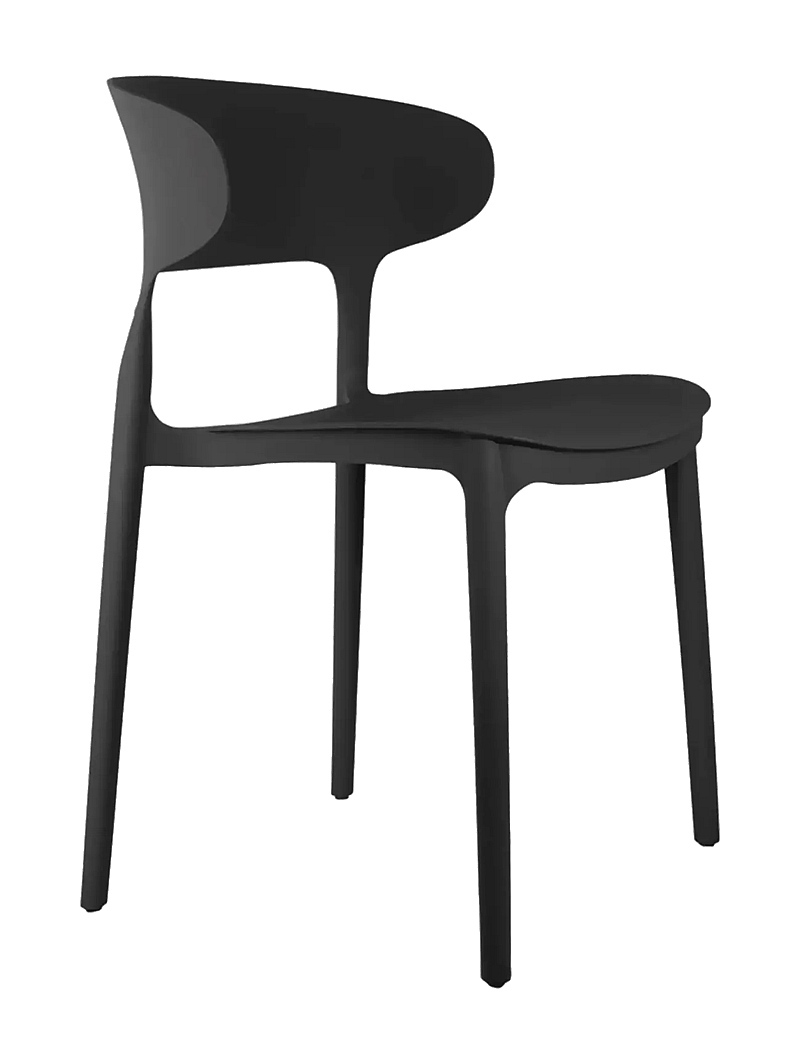 Leitmotiv - Dining Chair Fain - toolid - black - 0