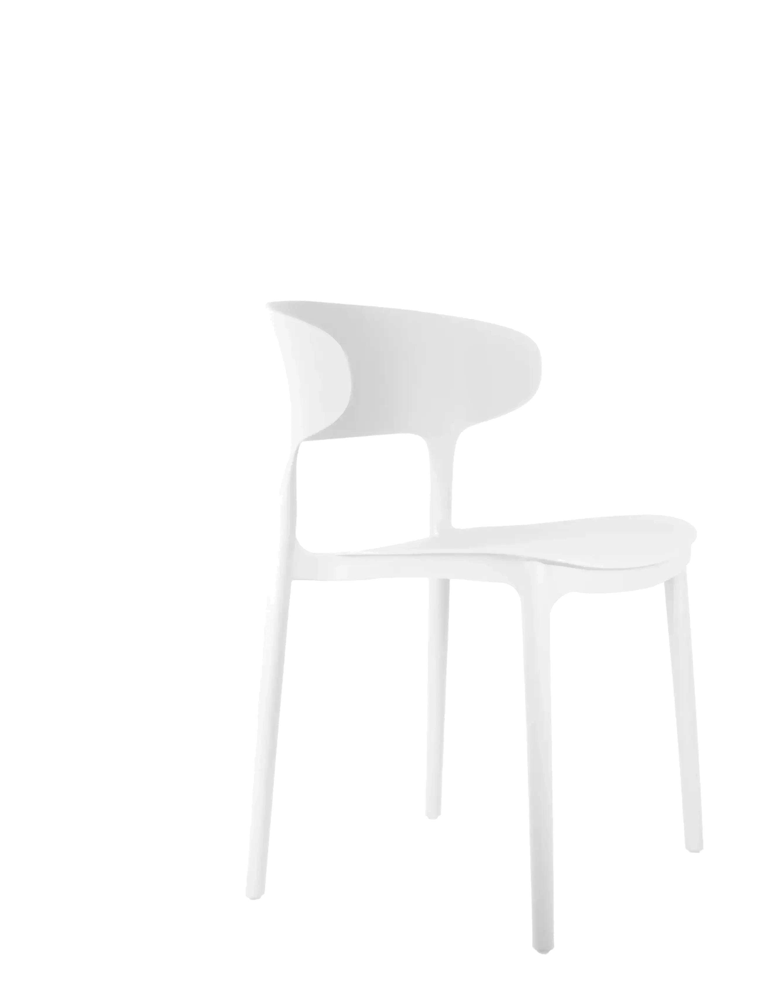 LEITMOTIV Dining Chair Fain Weiß - H75CM - Unisex