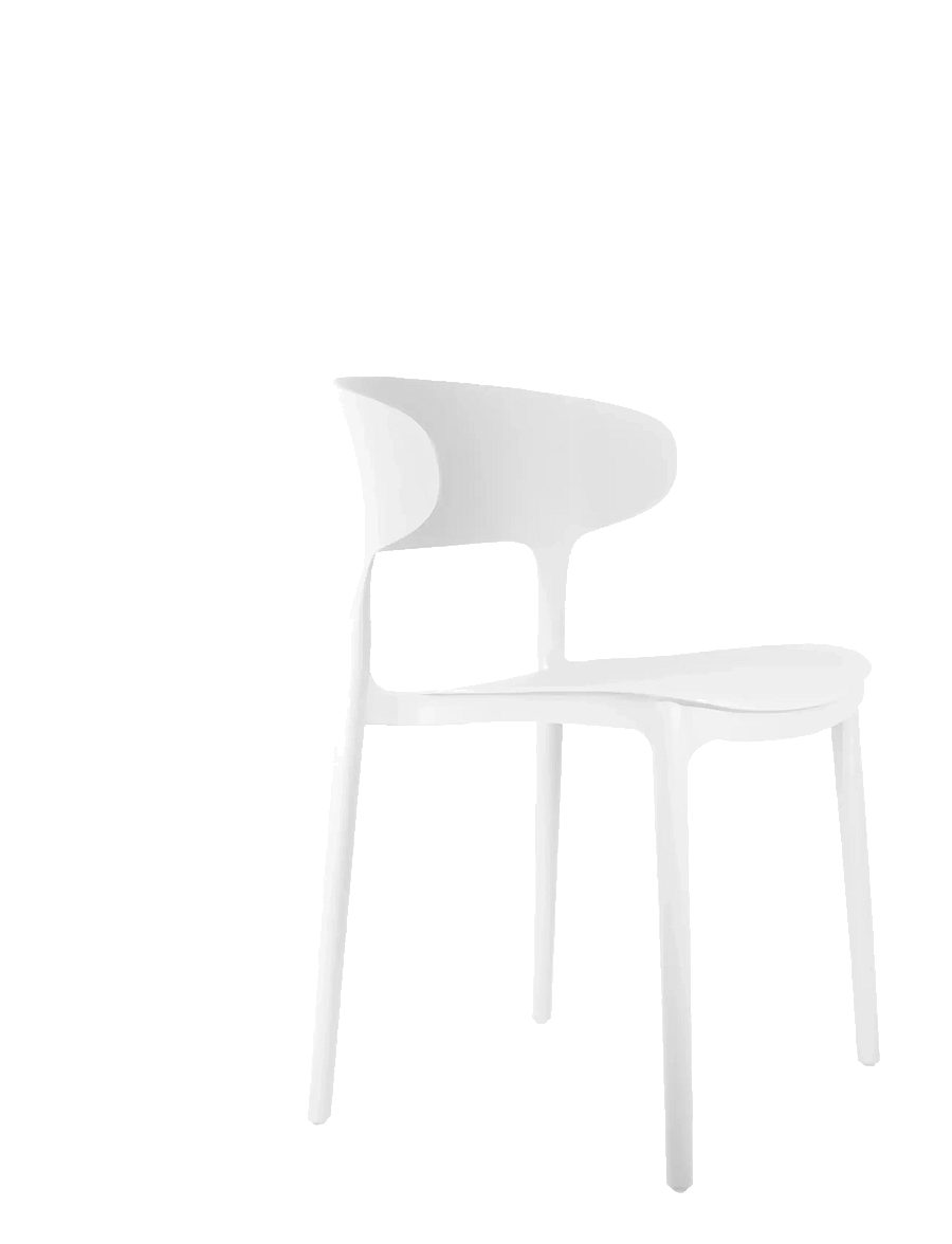 Leitmotiv - Dining Chair Fain - stühle - white - 1