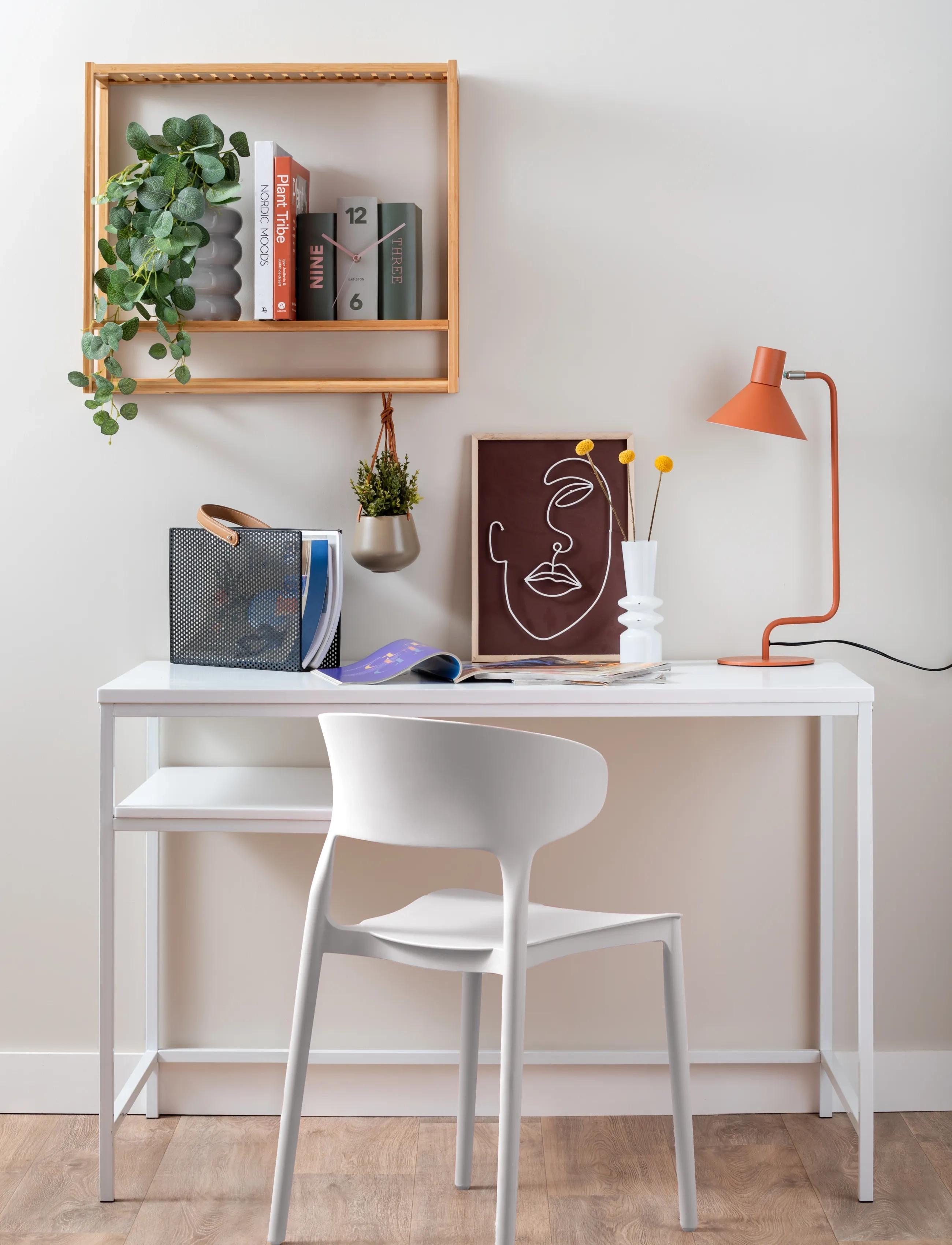 Leitmotiv Dining Chair Fain, H75 cm, Chairs & Stools, Weiß - Chairs, Homeware