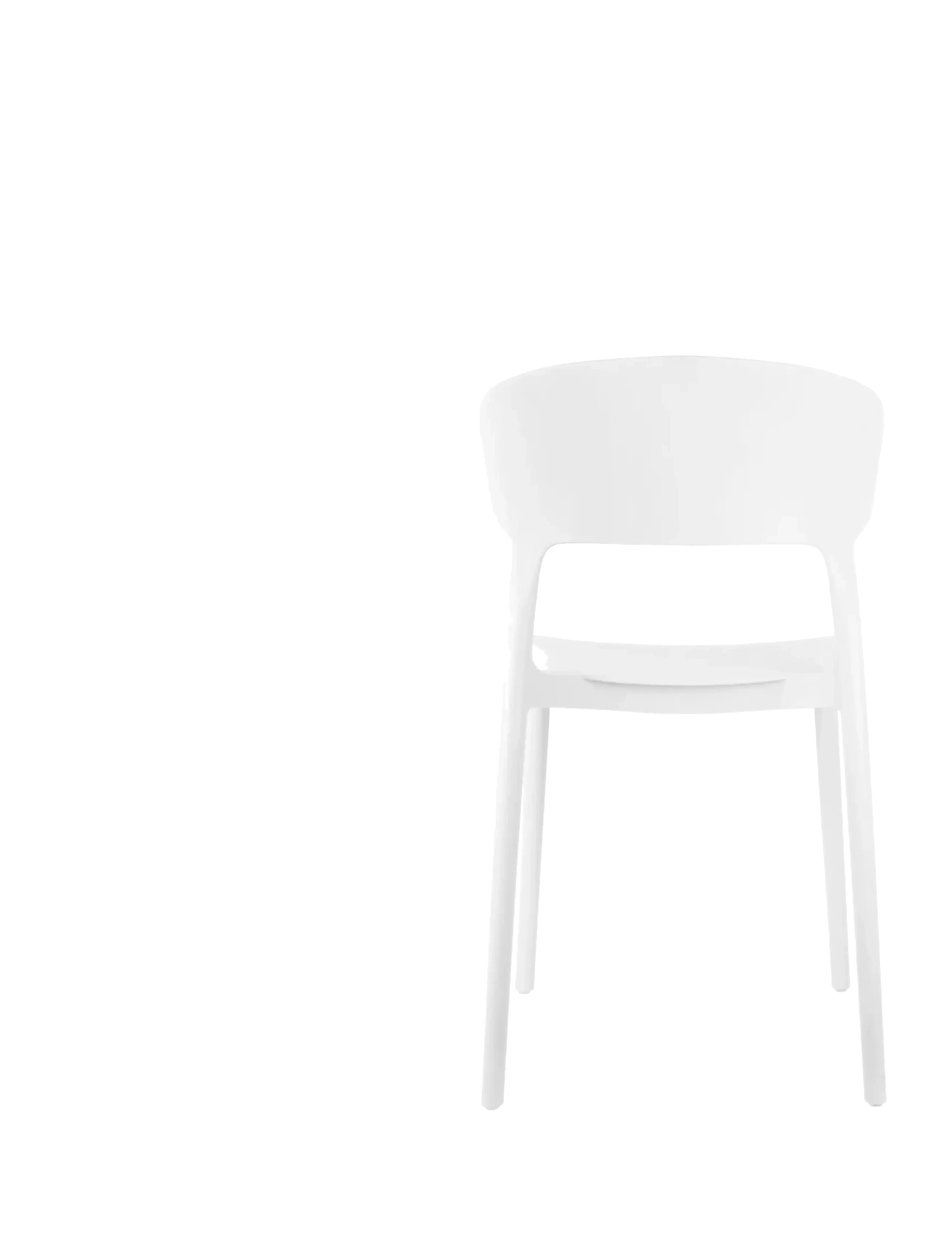 Leitmotiv - Dining Chair Fain - stólar - white - 2