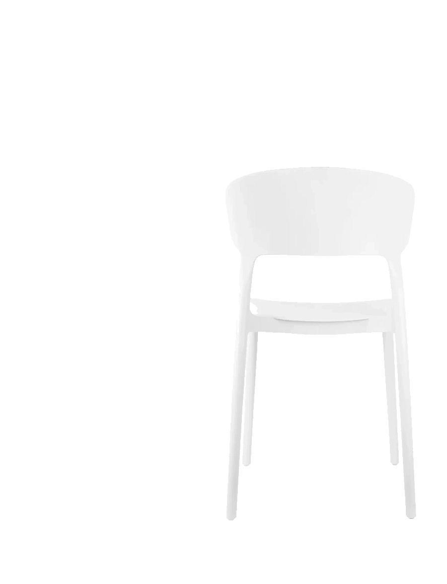Leitmotiv - Dining Chair Fain - stühle - white - 2