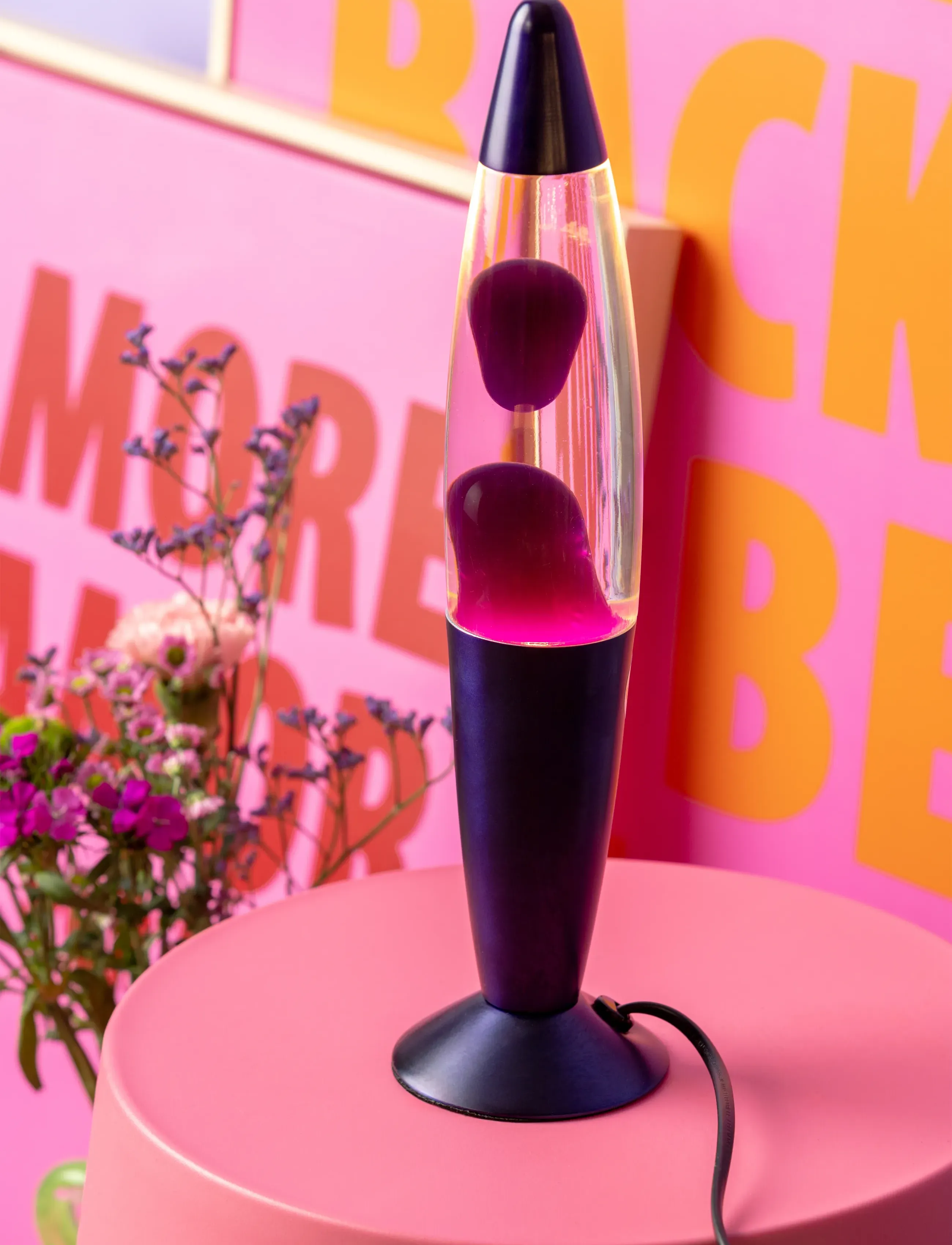 Leitmotiv Table Lamp Funky Rocket Lava - Kids home - PURPLE / purple