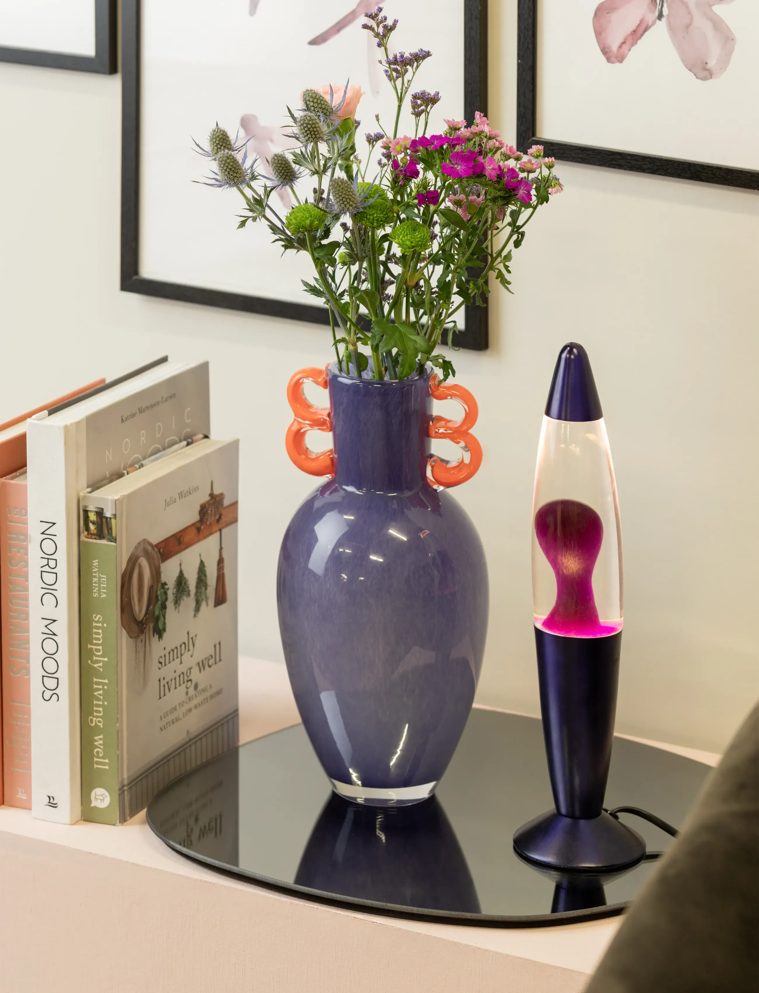 Leitmotiv - Table Lamp Funky Rocket Lava - bordslampor - purple - 2