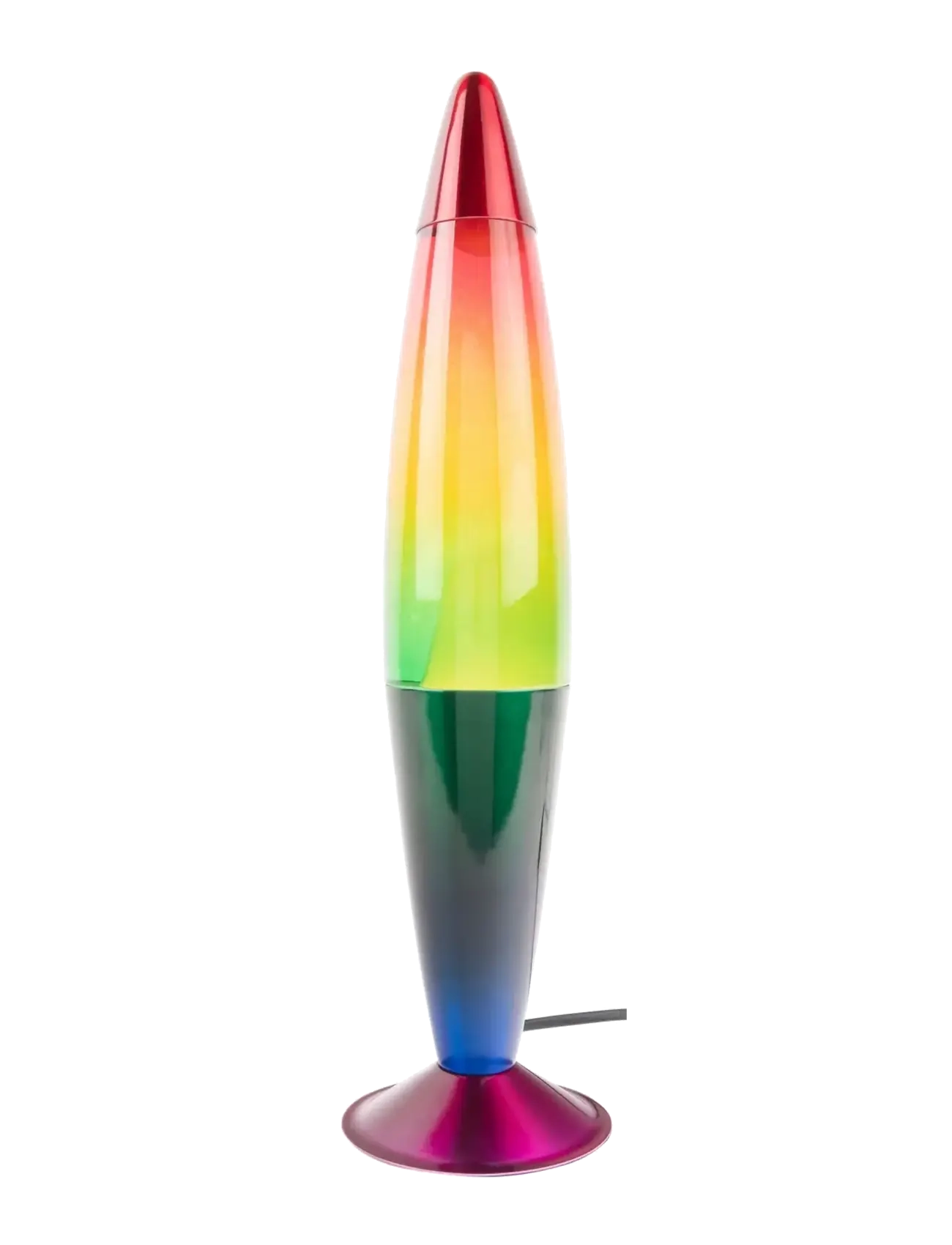 Leitmotiv Table Lamp Rainbow Rocket Lava, Bordlampe, Multi/mønstret, Str: H41.5CM