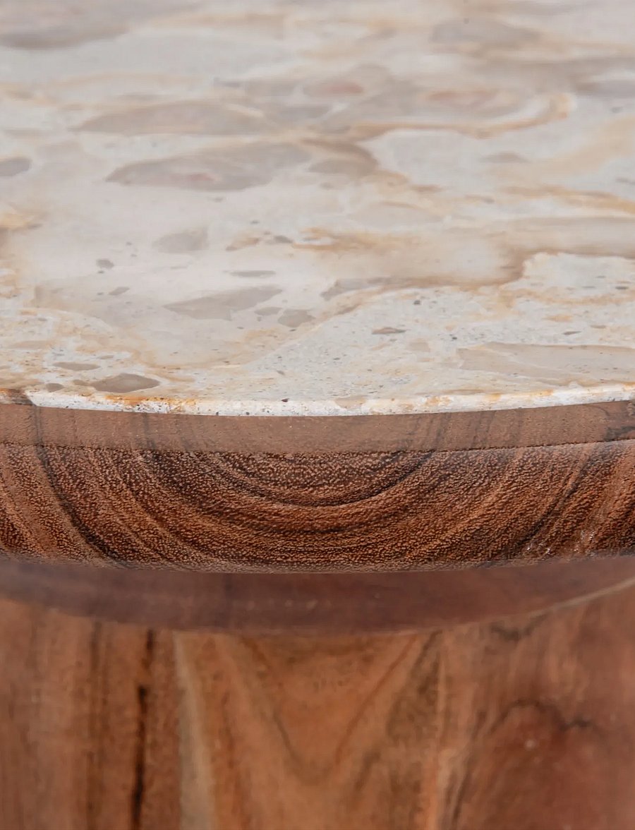 Leitmotiv - Side Table Tubo High - brown - 0