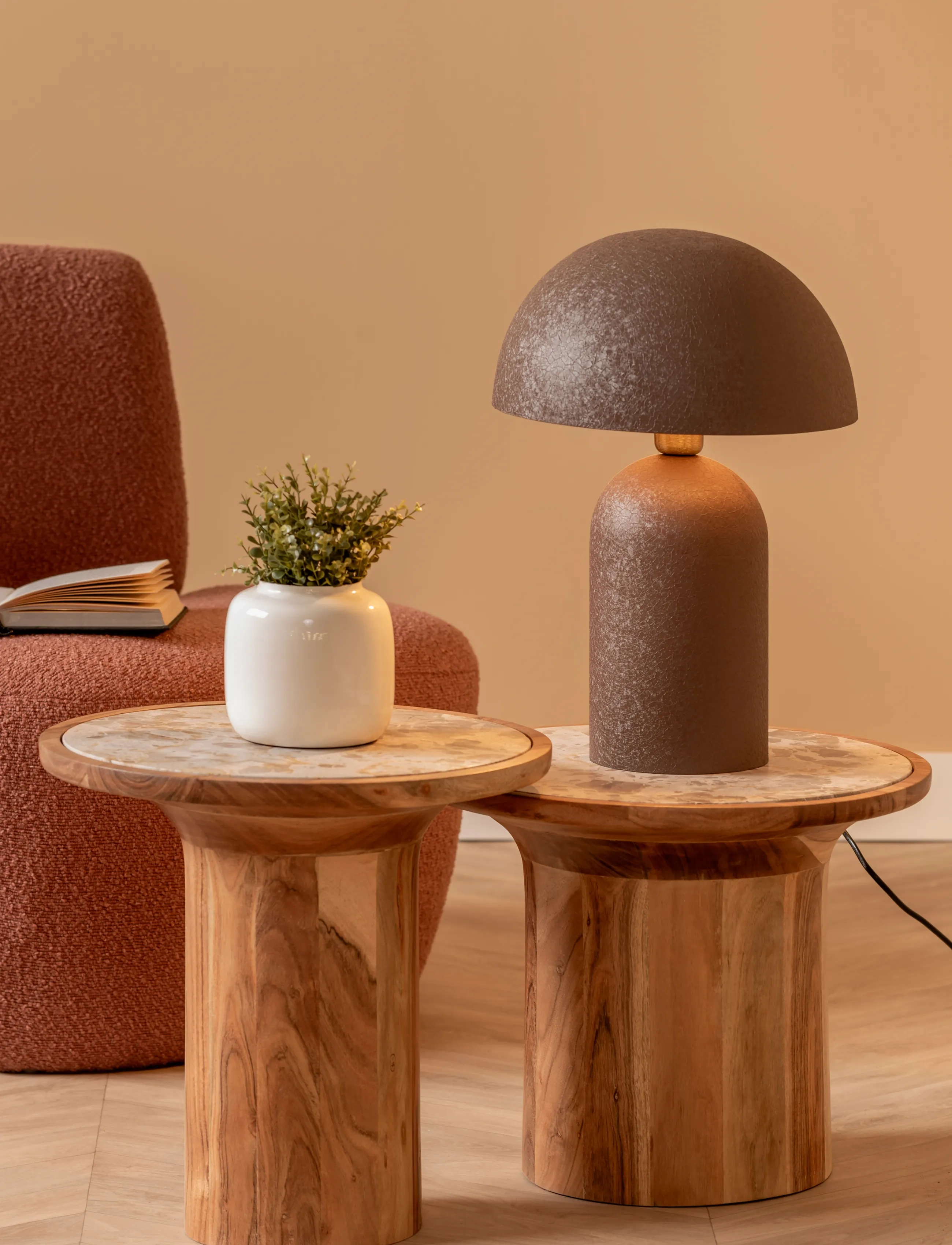 Leitmotiv - Side Table Tubo - beistelltische & kleine tische - brown - 2
