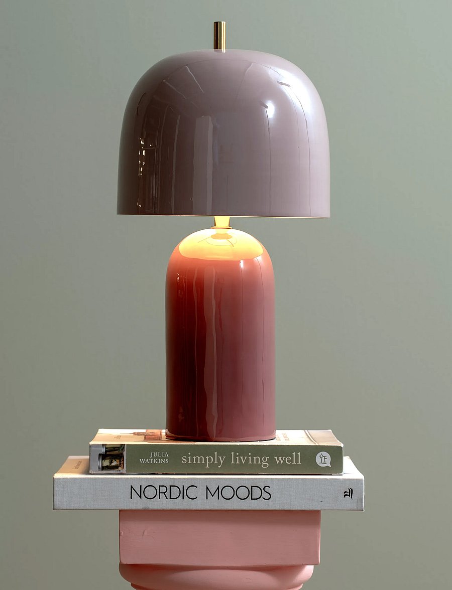 Leitmotiv - Table Lamp Rico - laualambid - dark mauve and soft lavender - 0