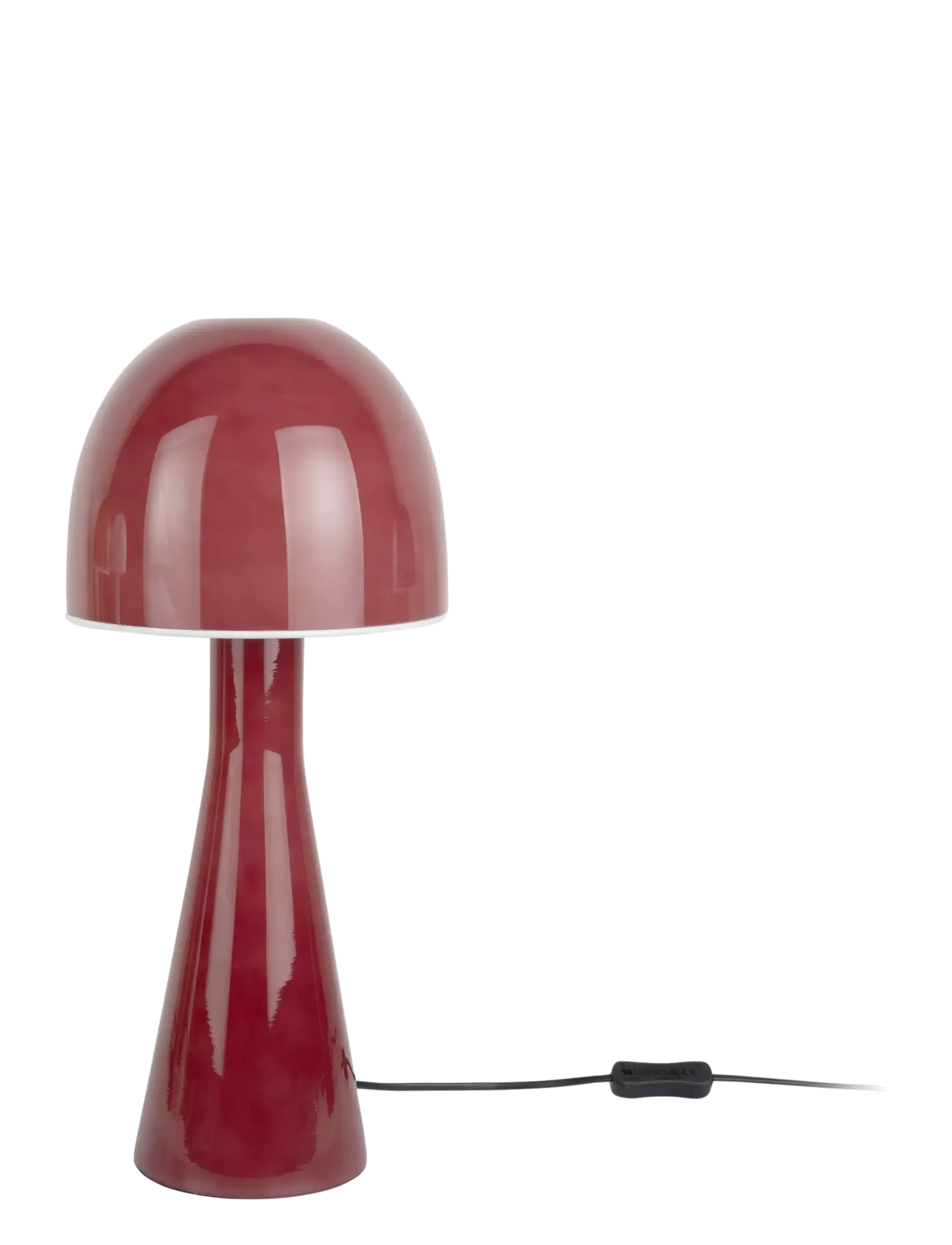 Leitmotiv Table Lamp Bombin, Bordlampe, Bordeaux, Str: H45CM