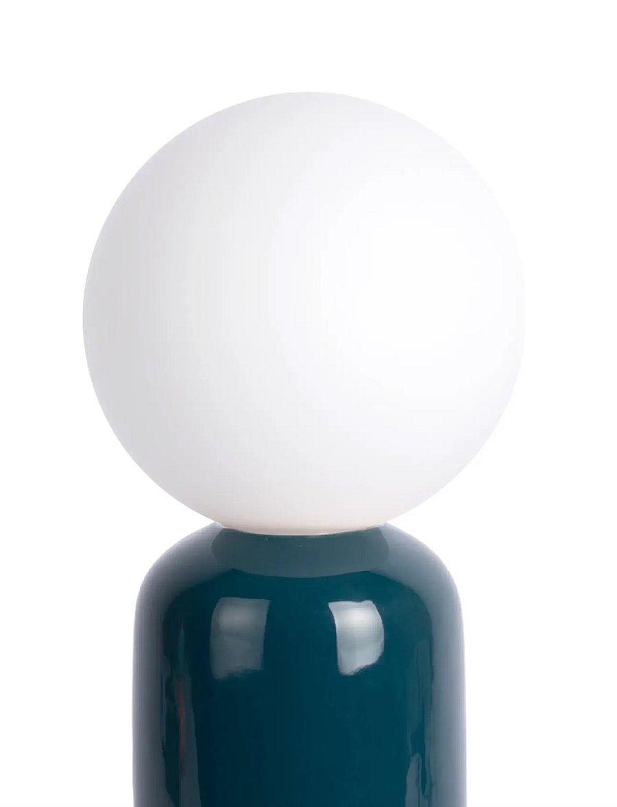 Leitmotiv - Table lamp Firenze Tube legion blue w. olive green - schreibtisch- & tischlampen - legion blue w. olive green - 1