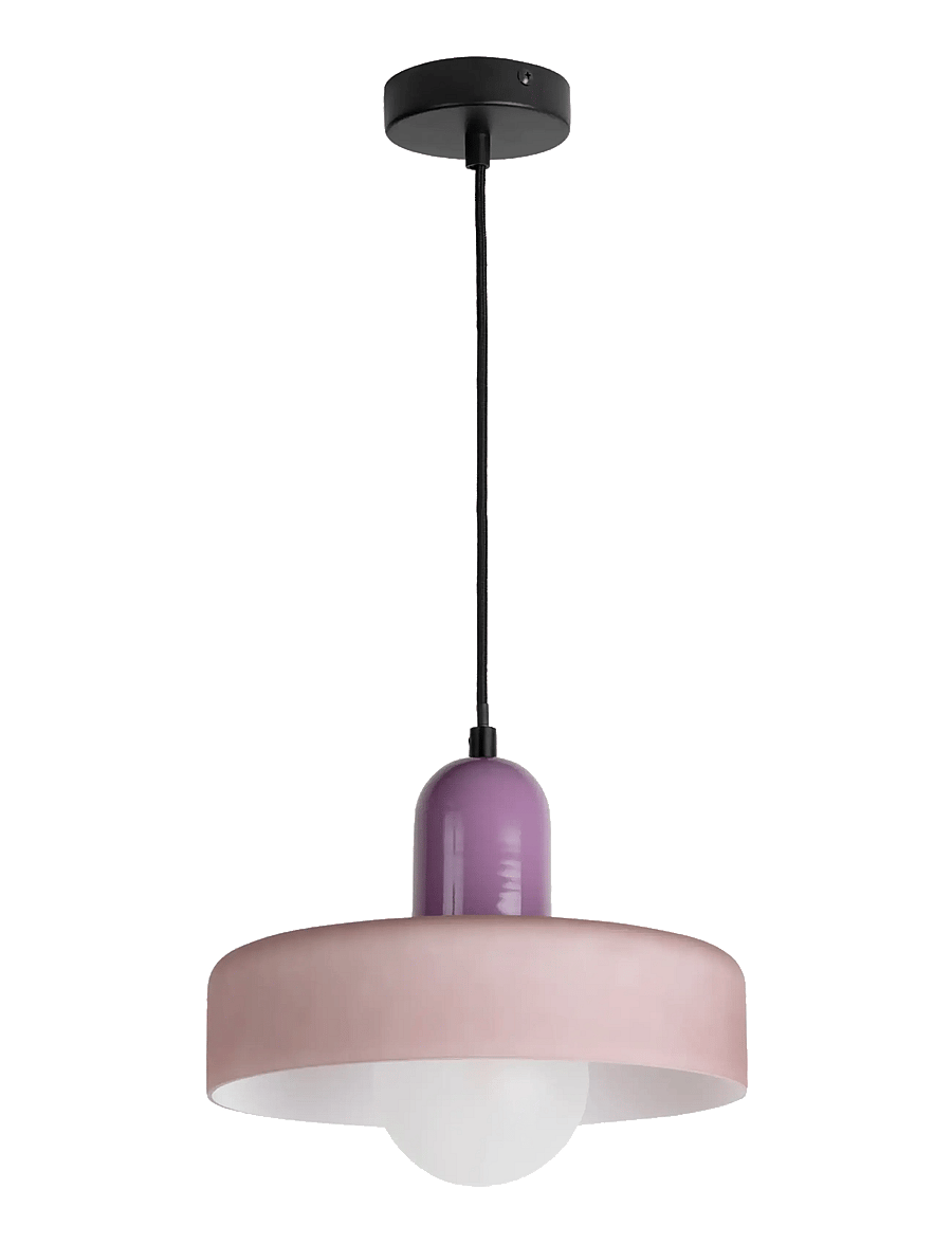 Leitmotiv - Pendant Lamp Opaco Grato - pendellampen - light mauve and lavender - 2