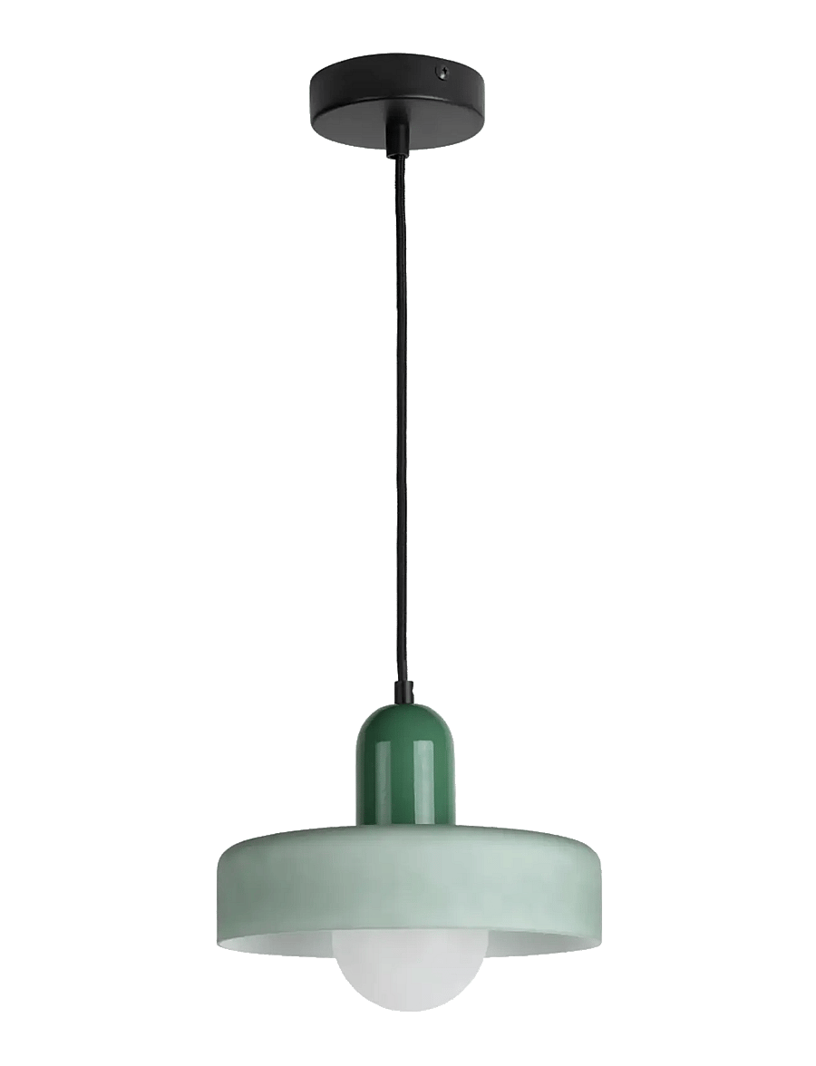 Leitmotiv - Pendant Lamp Opaco Grato - pendellampen - jungle green and grayed jade - 2