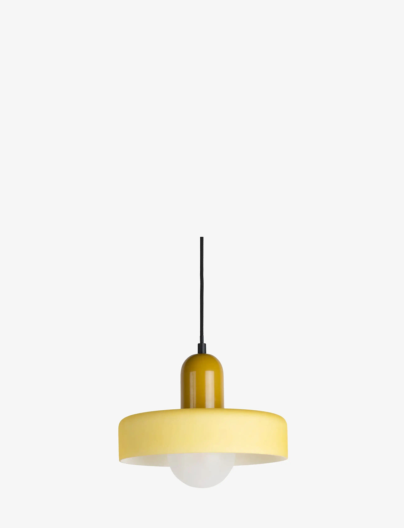 Leitmotiv - Pendant Lamp Opaco Grato - rippvalgustid - ochre yellow and soft yellow - 1