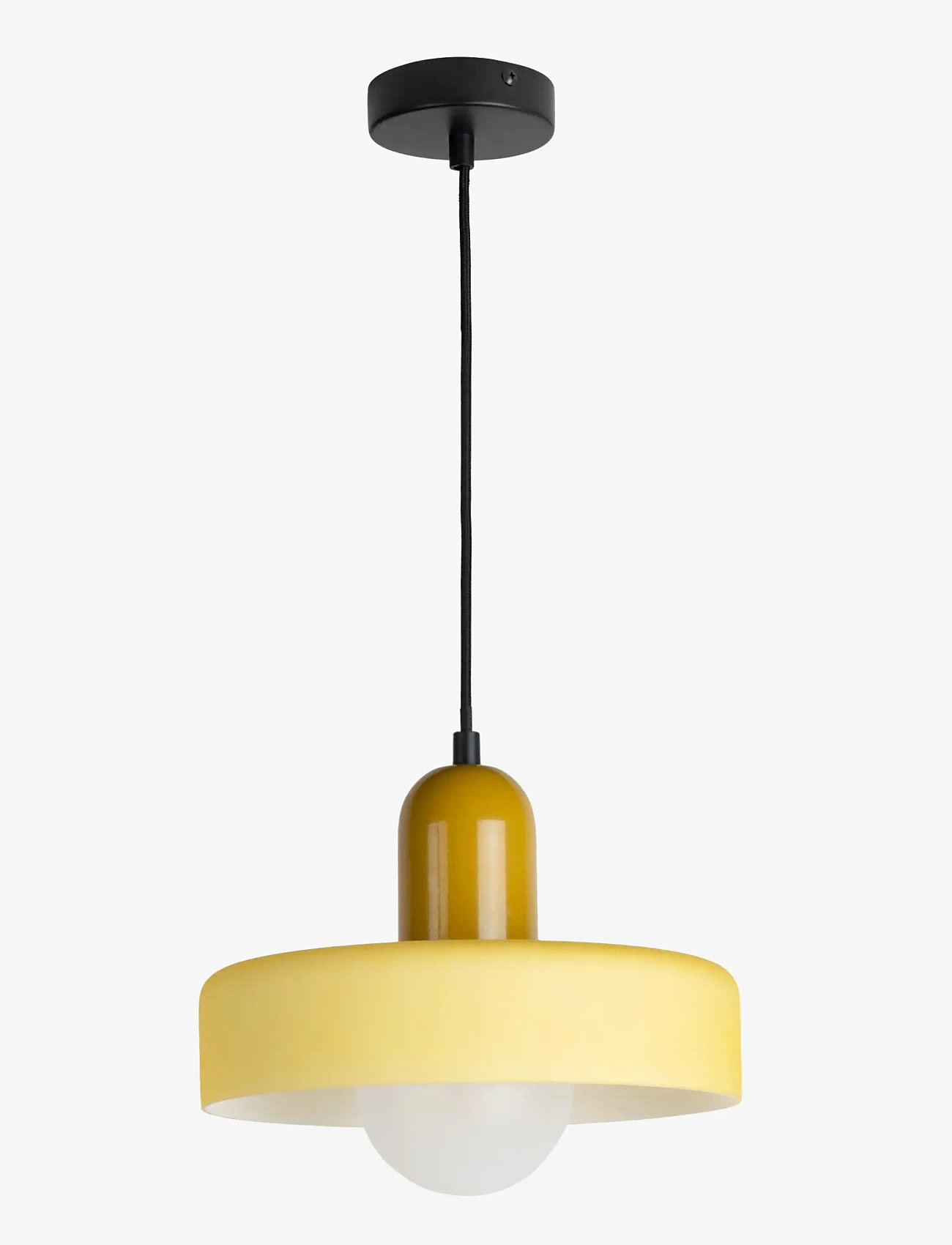 Leitmotiv - Pendant Lamp Opaco Grato - rippvalgustid - ochre yellow and soft yellow - 2