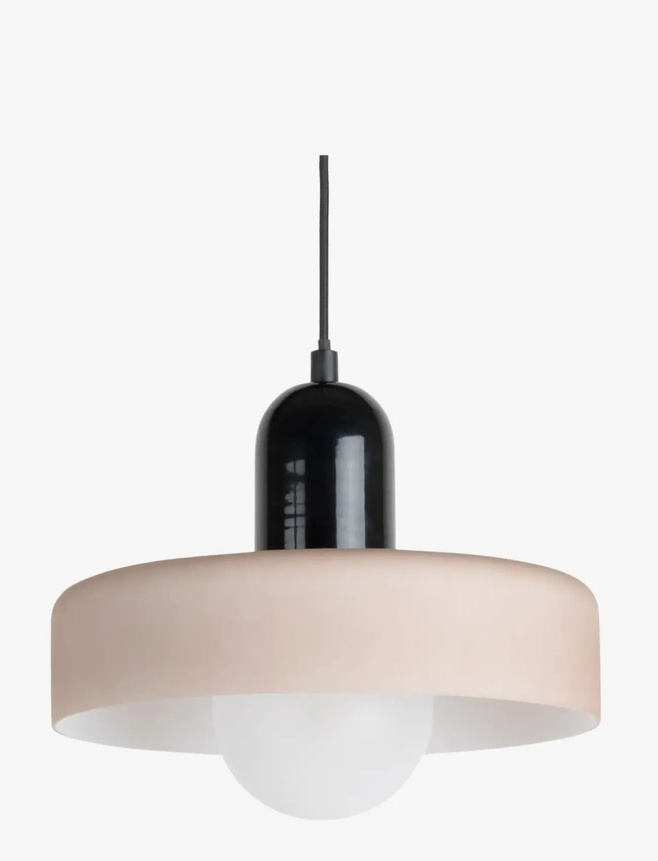 Leitmotiv - Pendant Lamp Opaco Grato - pendellampor - black and warm grey - 0