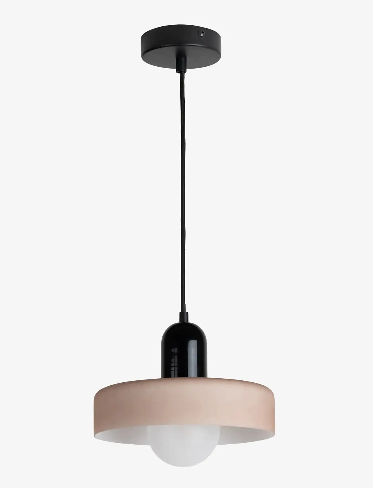 Leitmotiv - Pendant Lamp Opaco Grato - pendellampor - black and warm grey - 1
