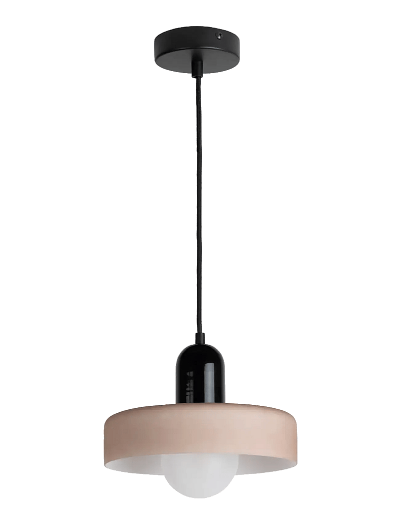 Leitmotiv - Pendant Lamp Opaco Grato - pendellampen - black and warm grey - 1