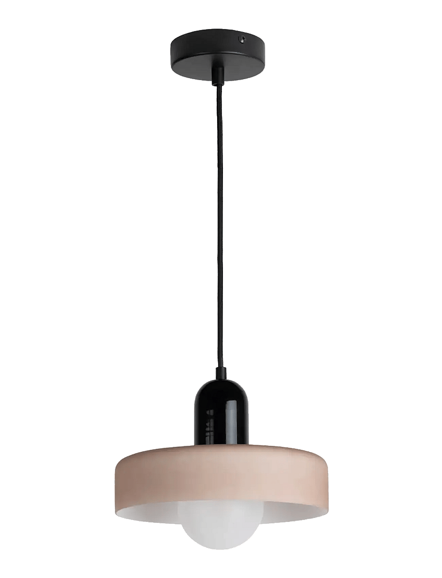 Leitmotiv - Pendant Lamp Opaco Grato - pendellampen - black and warm grey - 2