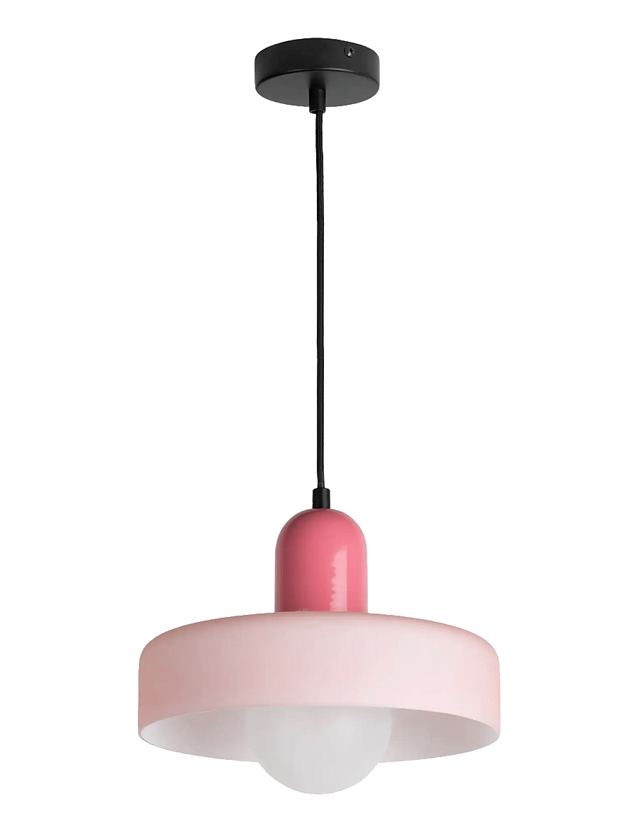 Leitmotiv - Pendant Lamp Opaco Grato - rippvalgustid - rose tan and soft pink - 2