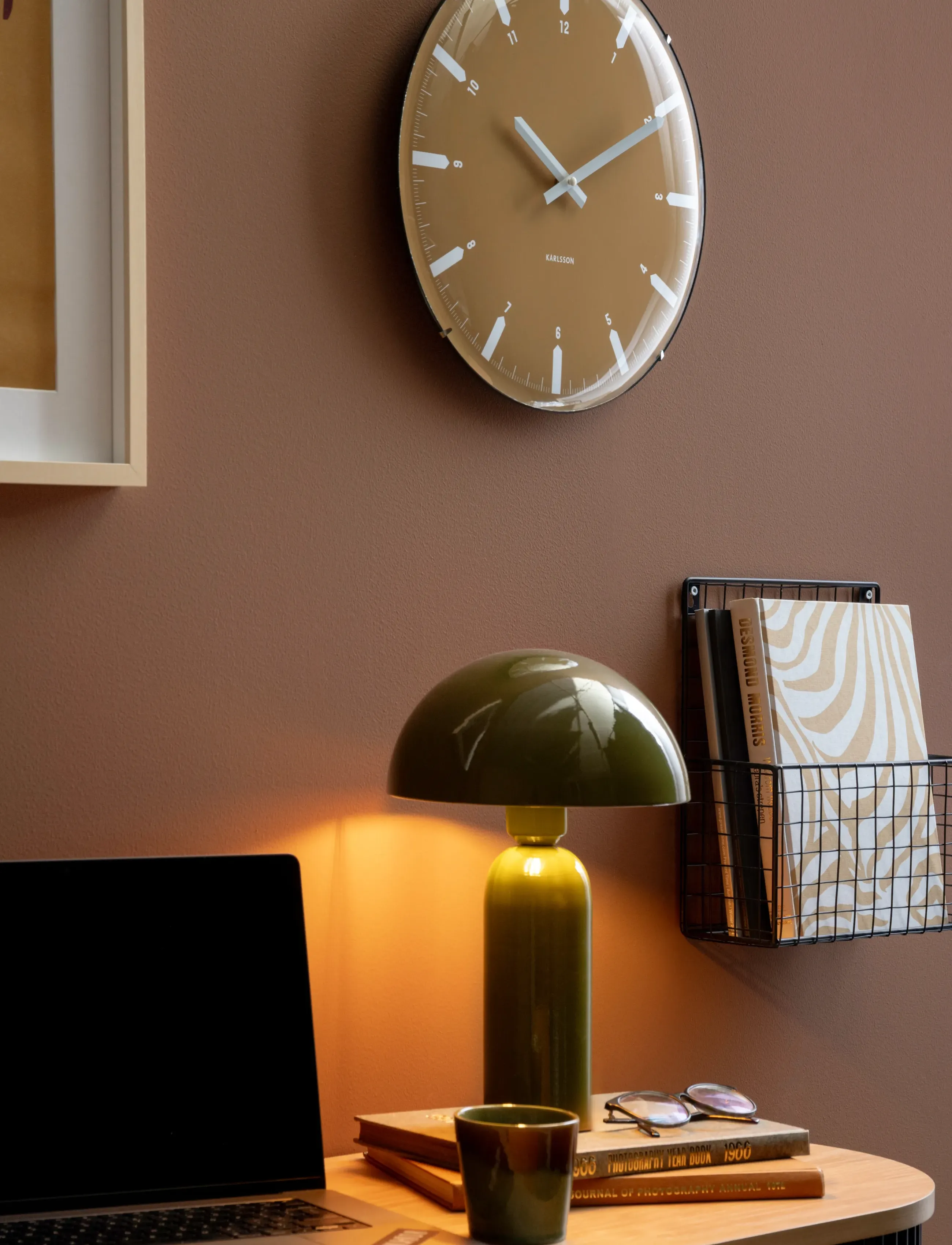 Leitmotiv Table Lamp Atrayente, H35 cm, Lamps, Khakigrün - Homeware